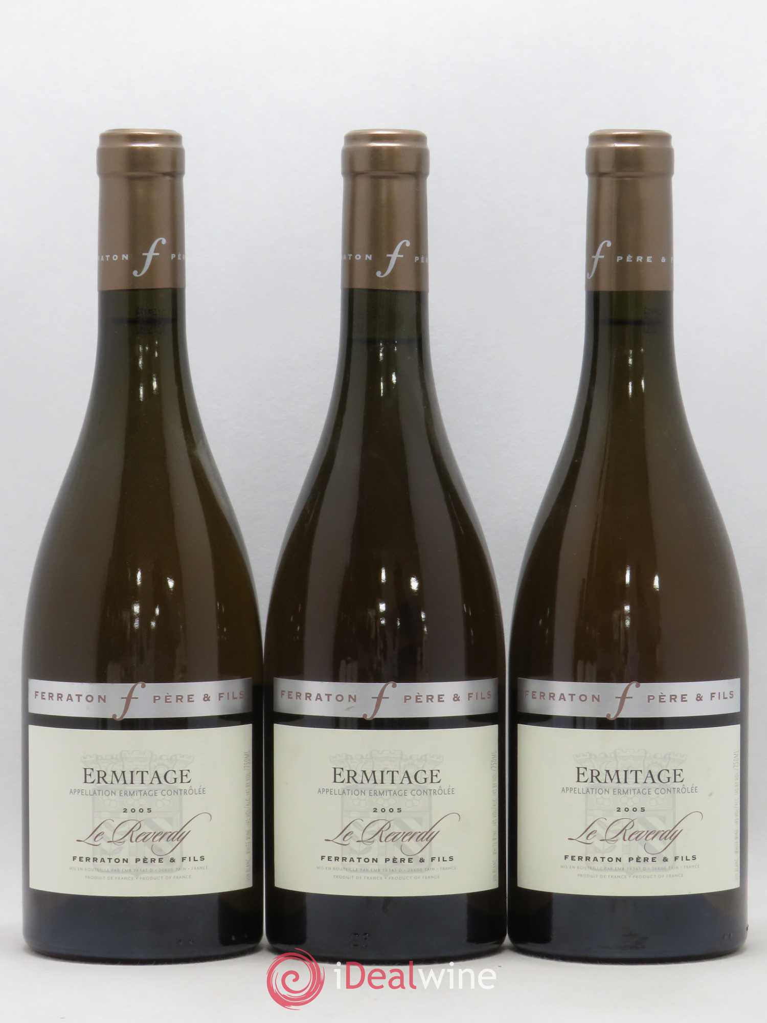 Hermitage Le Reverdy Ferraton Père et Fils (sans prix de réserve) 2005 - Posten von 3 Flaschen - 0