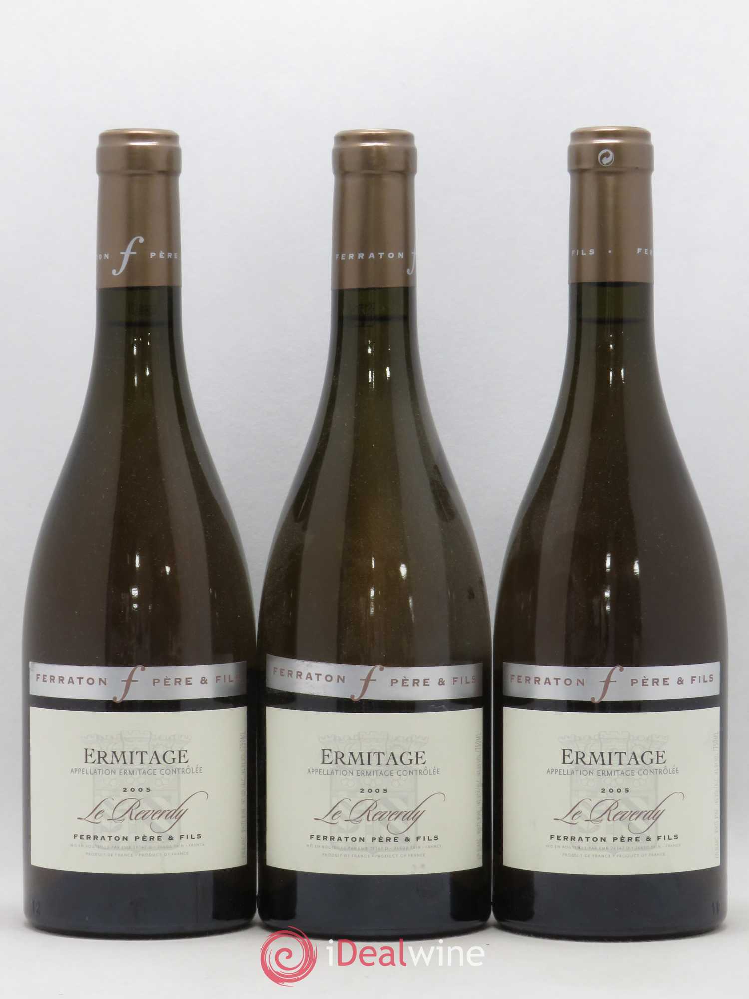 Hermitage Le Reverdy Ferraton Père et Fils (sans prix de réserve) 2005 - Posten von 3 Flaschen - 0