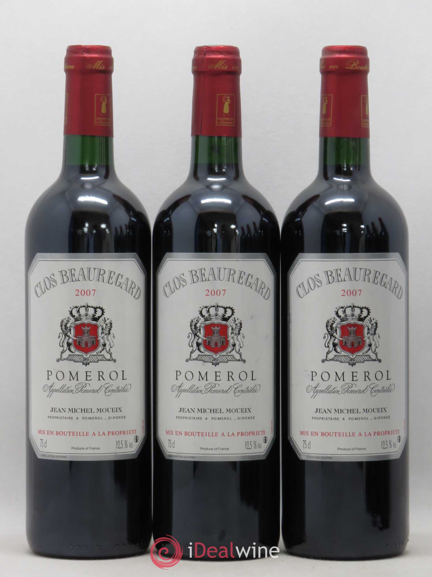 Clos Beauregard (sans prix de réserve) 2007 - Lot de 6 bouteilles - 1