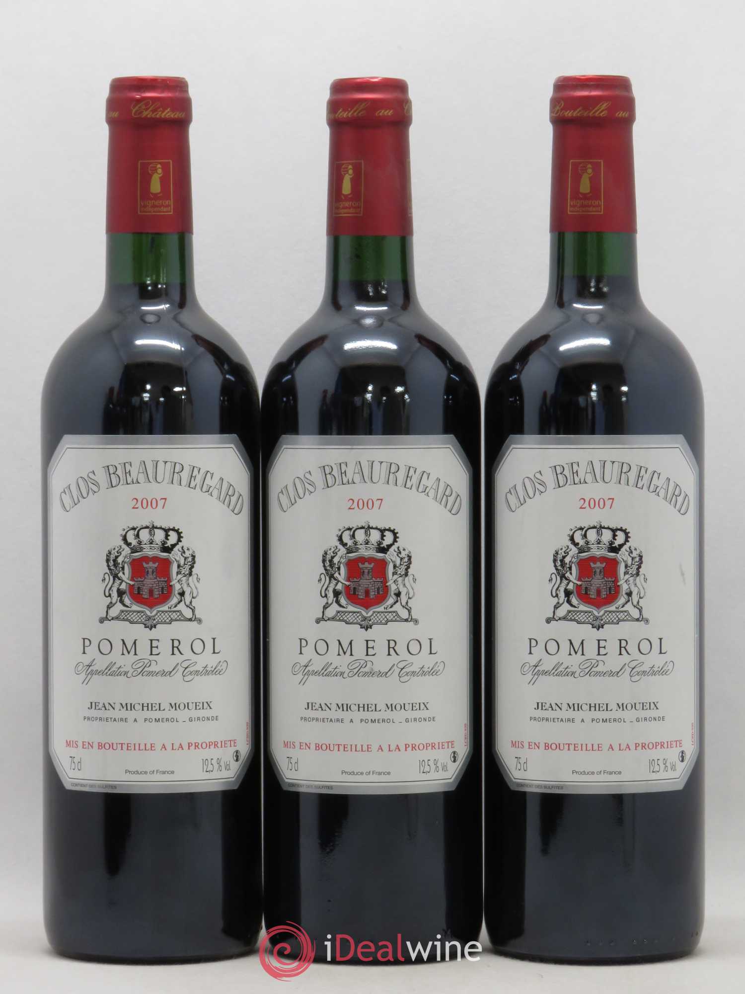 Clos Beauregard (sans prix de réserve) 2007 - Lot de 6 bouteilles - 2