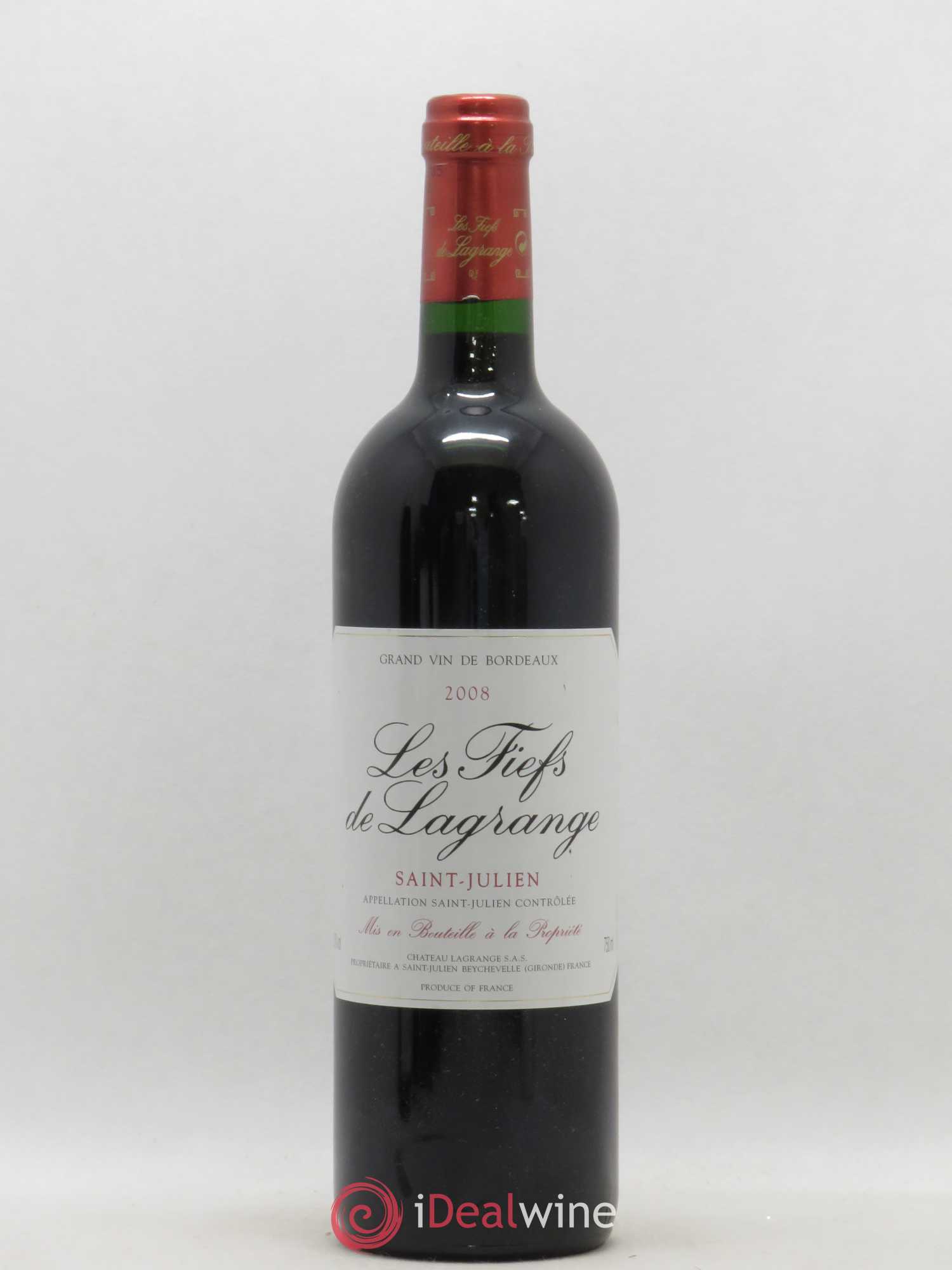 Les Fiefs de Lagrange Second Vin (sans prix de réserve) 2008 - Lot de 1 bouteille - 0