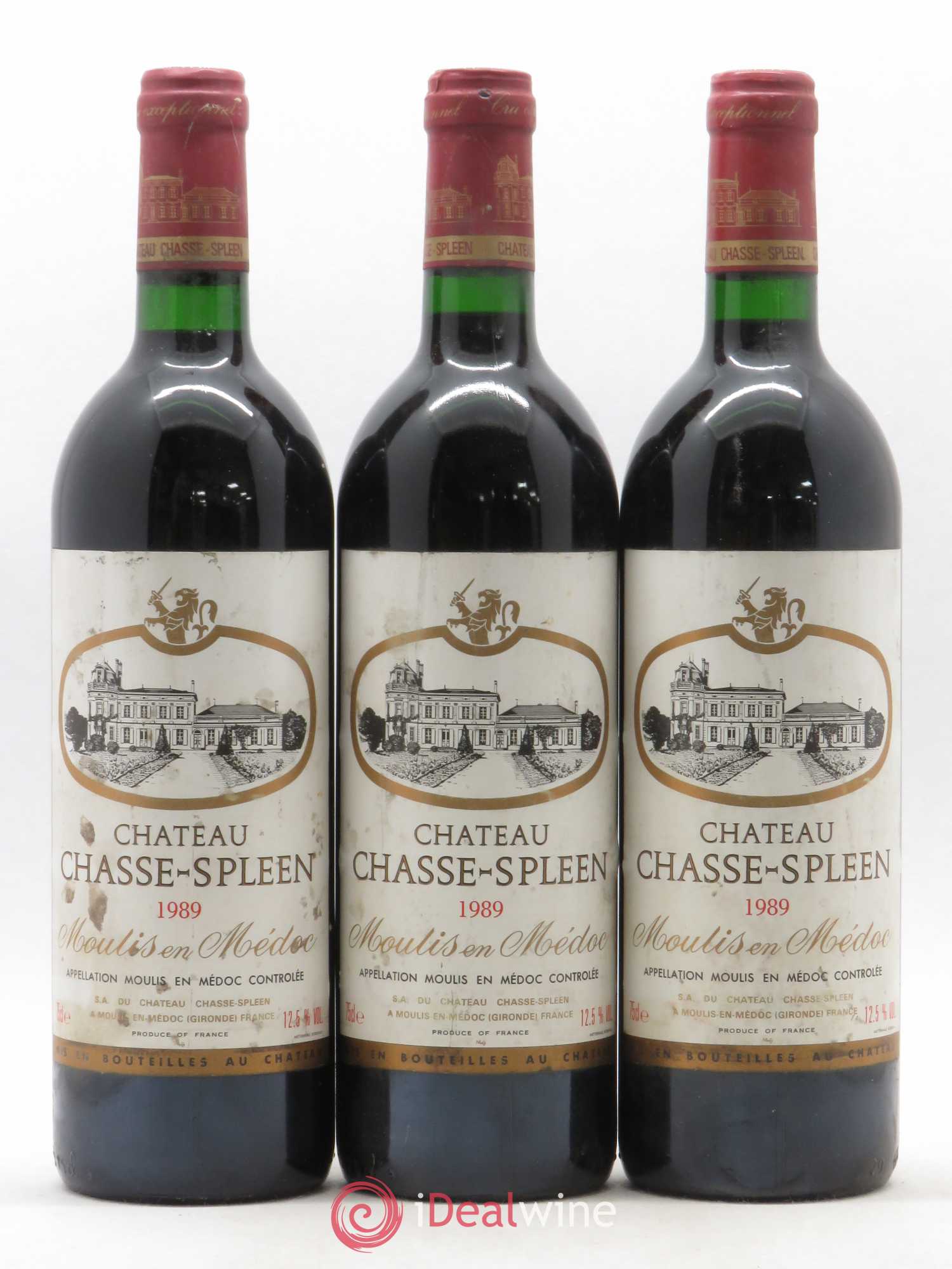 Château Chasse Spleen (sans prix de réserve) 1989 - Lot de 6 bouteilles - 2