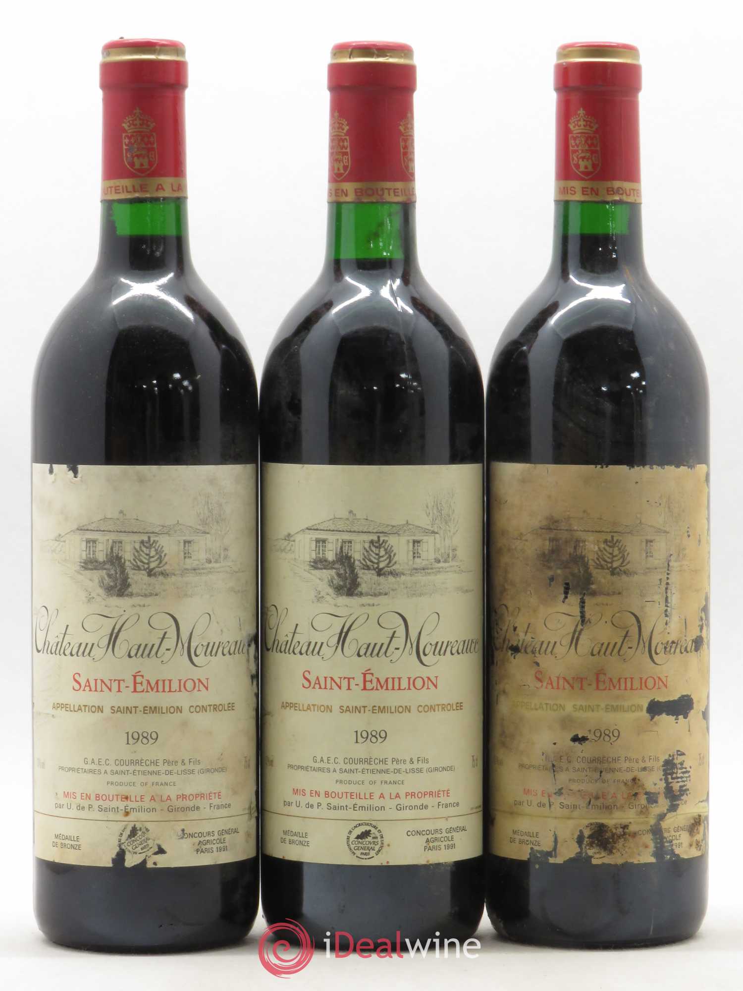 Saint-Émilion Château Haut Mouraux (sans prix de réserve) 1989 - Posten von 6 Flaschen - 1