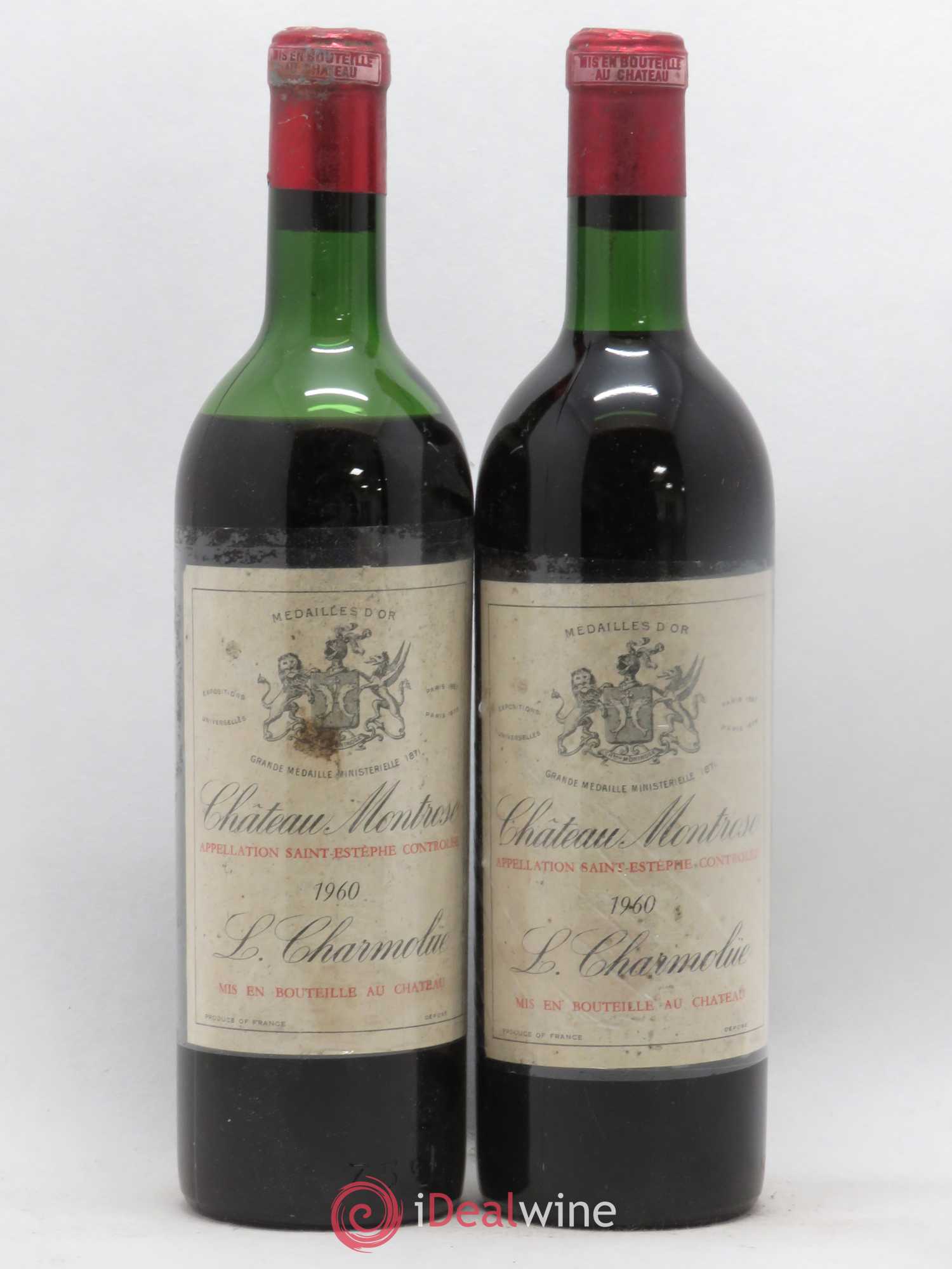 Château Montrose 2ème Grand Cru Classé (sans prix de réserve) 1960 - Lot de 2 bouteilles - 0