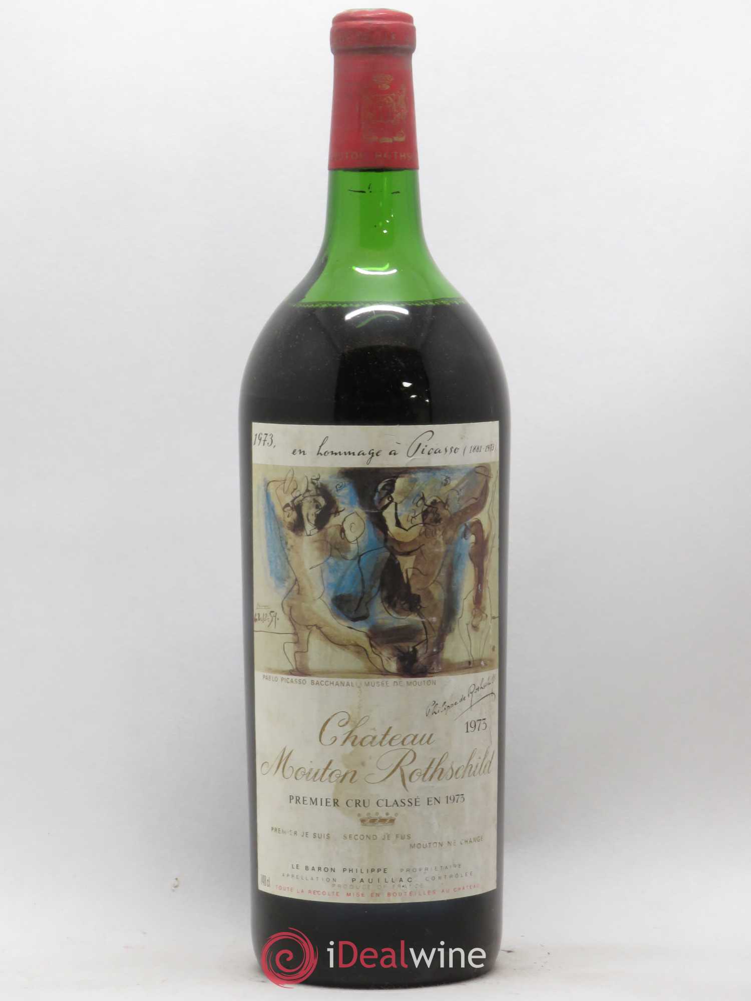 Château Mouton Rothschild 1er Grand Cru Classé (senza prezzo di riserva) 1973 - Lotto di 1 magnum - 0