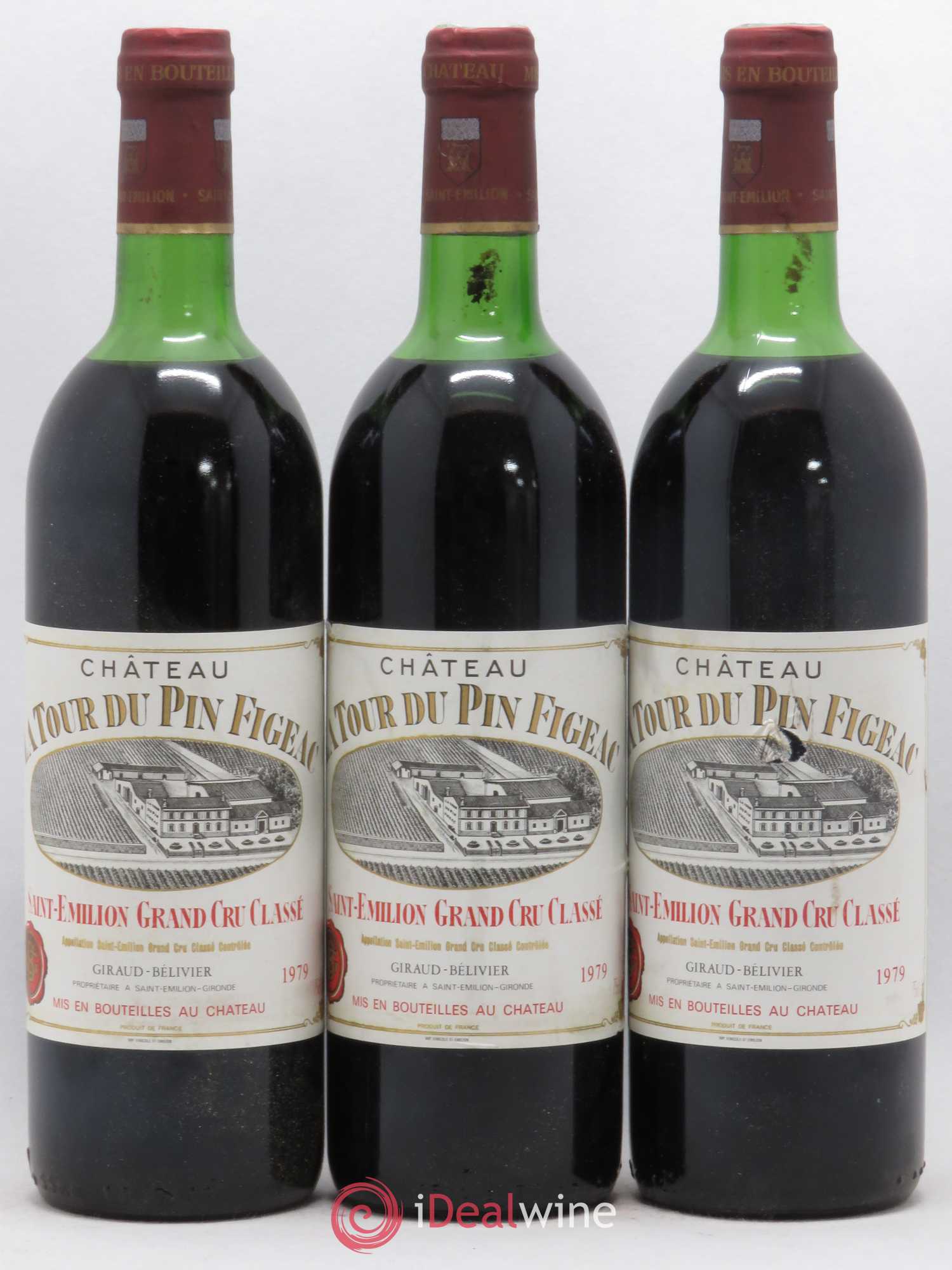 Château la Tour du Pin Figeac (sans prix de réserve) 1979 - Lot de 3 bouteilles - 0