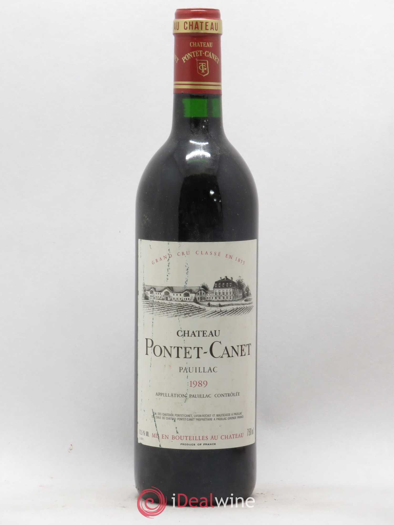 Château Pontet Canet 5ème Grand Cru Classé (sans prix de réserve) 1989 - Lot de 1 bouteille - 0