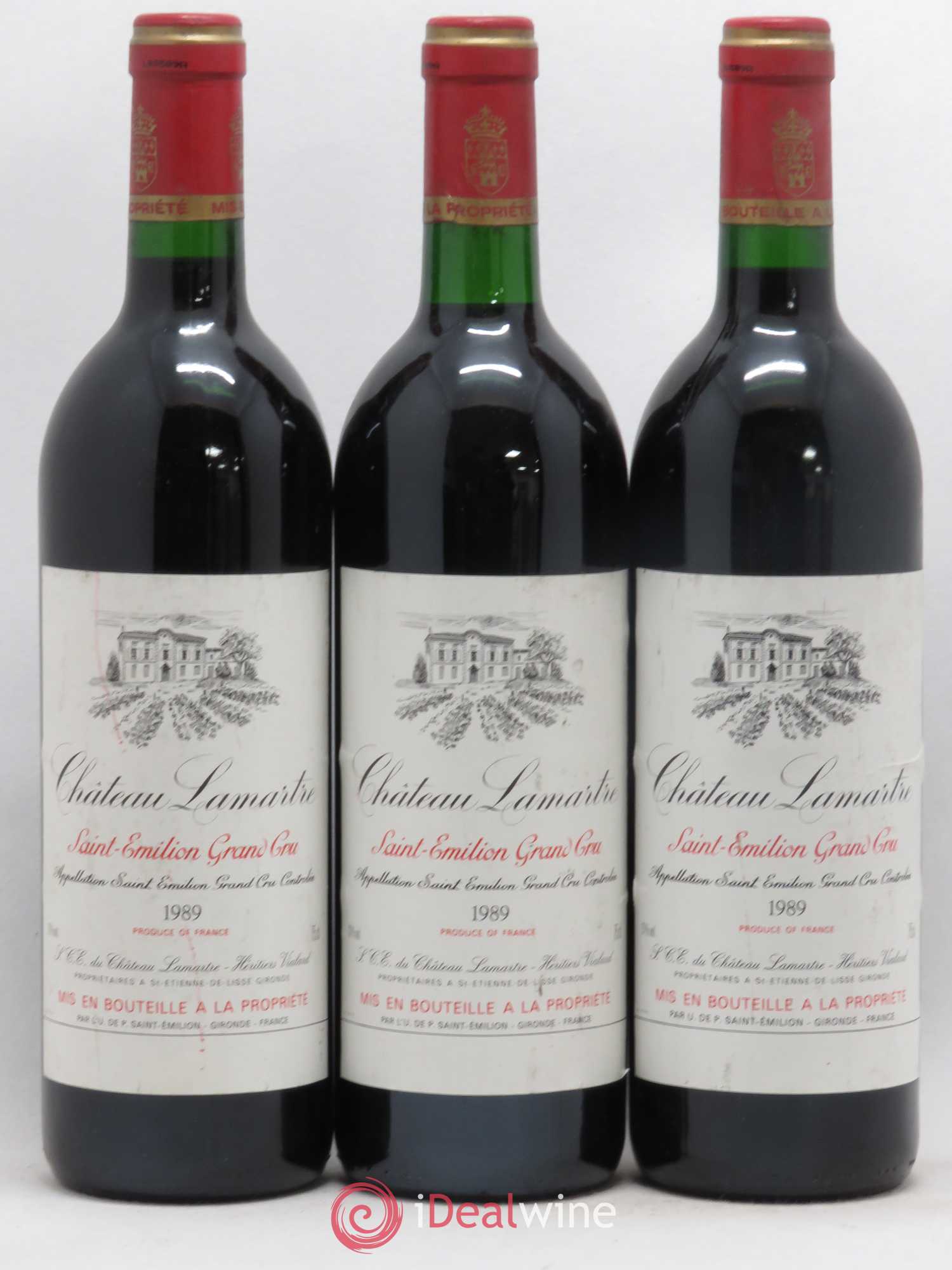 Saint-Émilion Grand Cru Château Lamartre (sans prix de réserve) 1989 - Posten von 6 Flaschen - 1