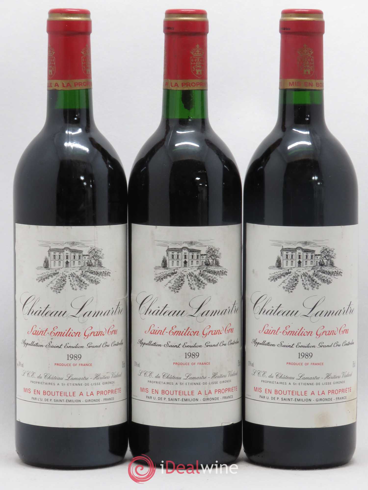 Saint-Émilion Grand Cru Château Lamartre (sans prix de réserve) 1989 - Posten von 6 Flaschen - 2