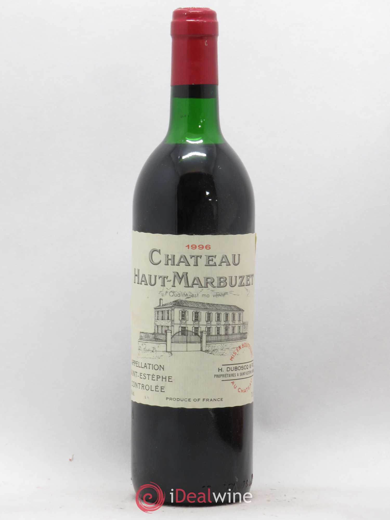 Château Haut Marbuzet (sans prix de réserve) 1996 - Lot de 1 bouteille - 0