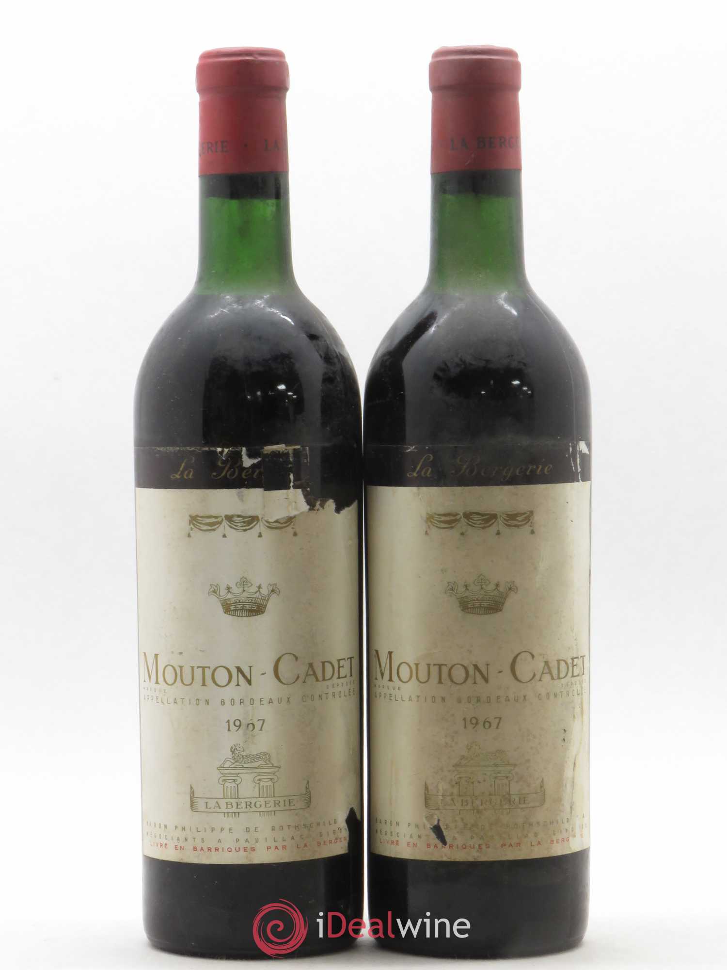 Château Mouton Cadet (sans prix de réserve) 1967 - Lot de 2 bouteilles - 0