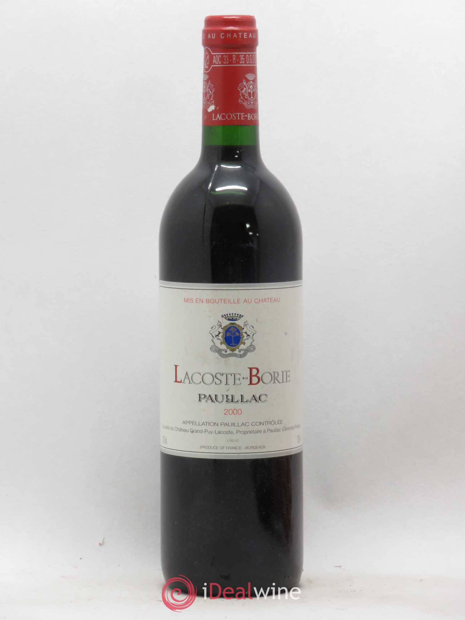 Lacoste Borie (sans prix de réserve) 2000 - Lot de 1 bouteille - 0