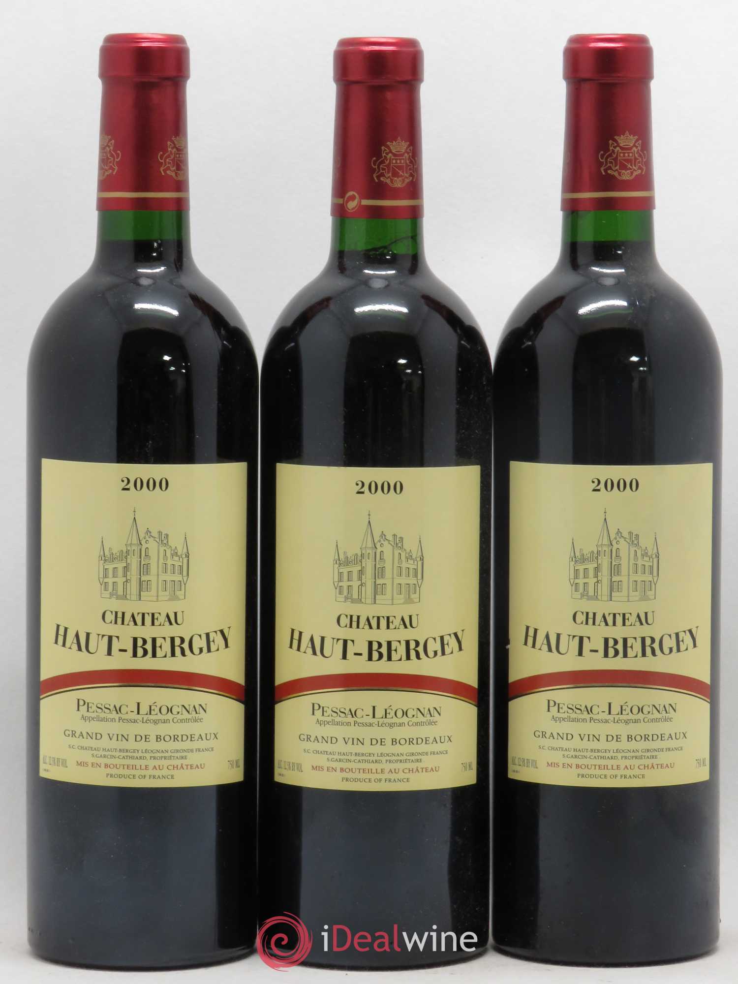 Château Haut-Bergey (sans prix de réserve) 2000 - Lot de 3 bouteilles - 0
