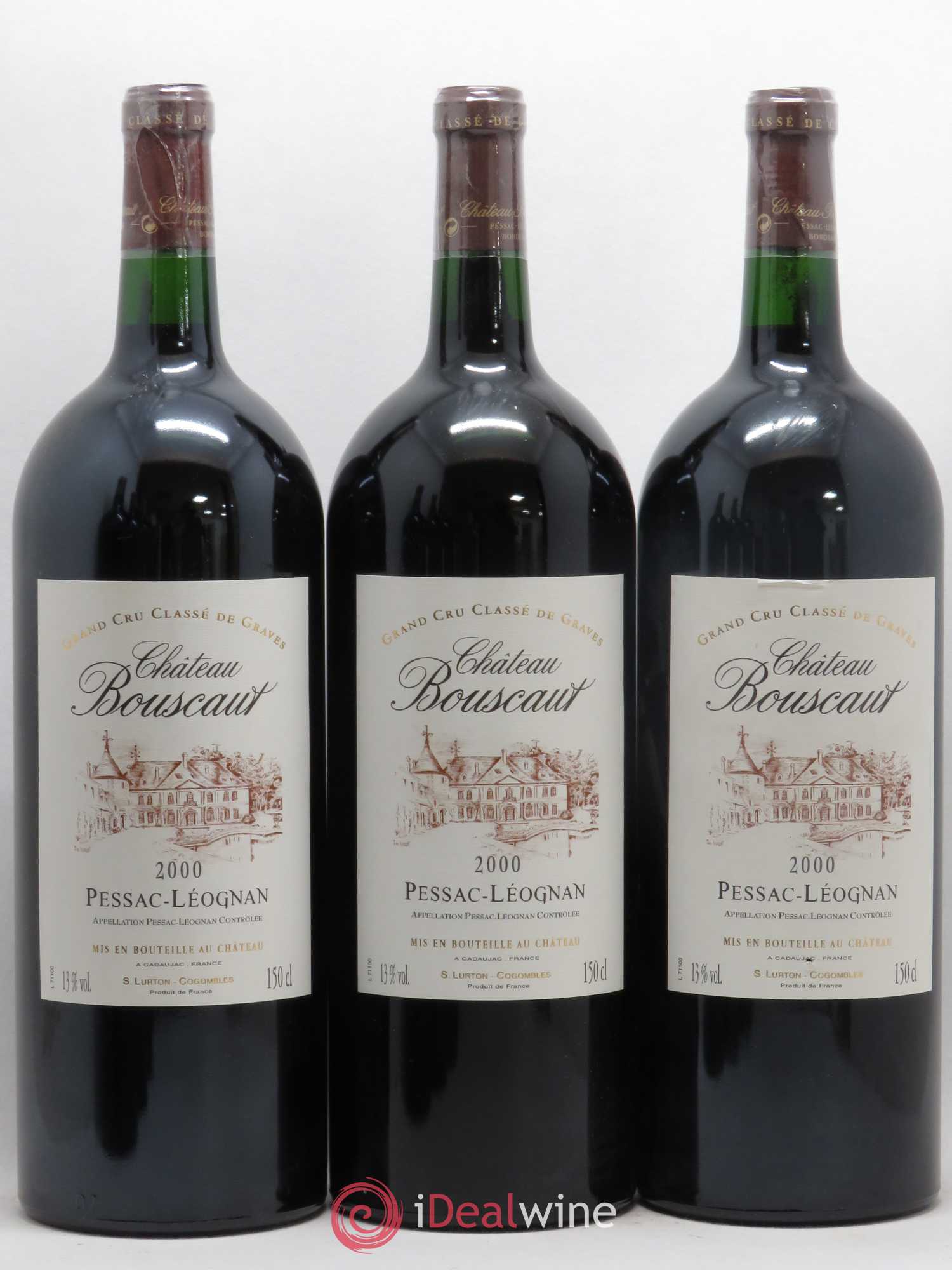 Château Bouscaut Cru Classé de Graves (senza prezzo di riserva) 2000 - Lotto di 6 magnum - 1