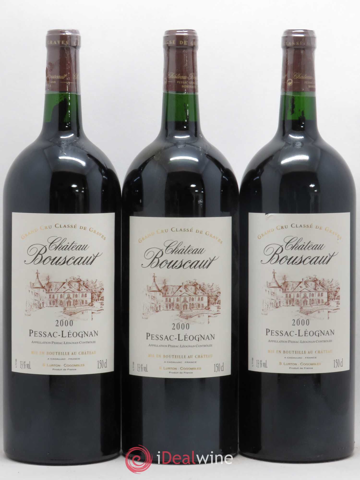 Château Bouscaut Cru Classé de Graves (senza prezzo di riserva) 2000 - Lotto di 6 magnum - 2