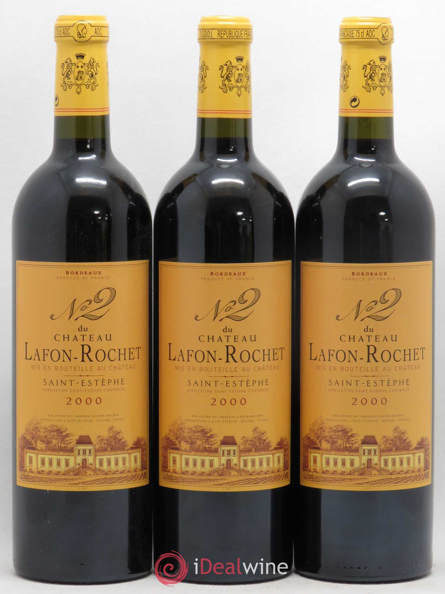 Saint-Estèphe N°2 de Lafon Rochet (sans prix de réserve) 2000 - Posten von 6 Flaschen - 1