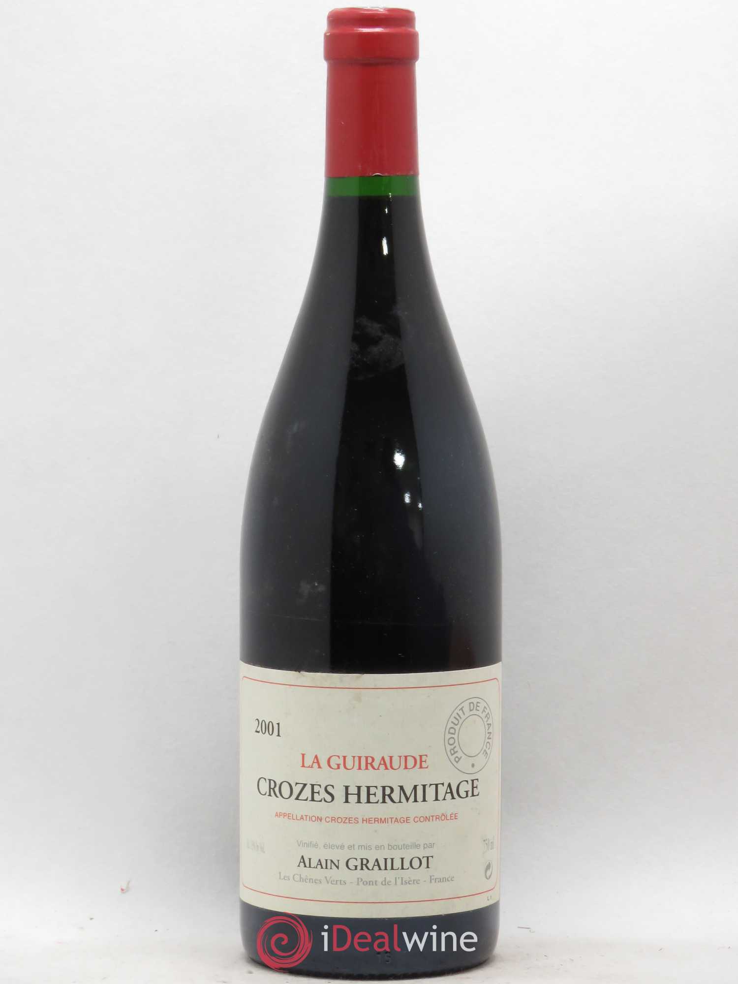Crozes-Hermitage La Guiraude Domaine Graillot (sans prix de réserve) 2001 - Lot de 1 bouteille - 0