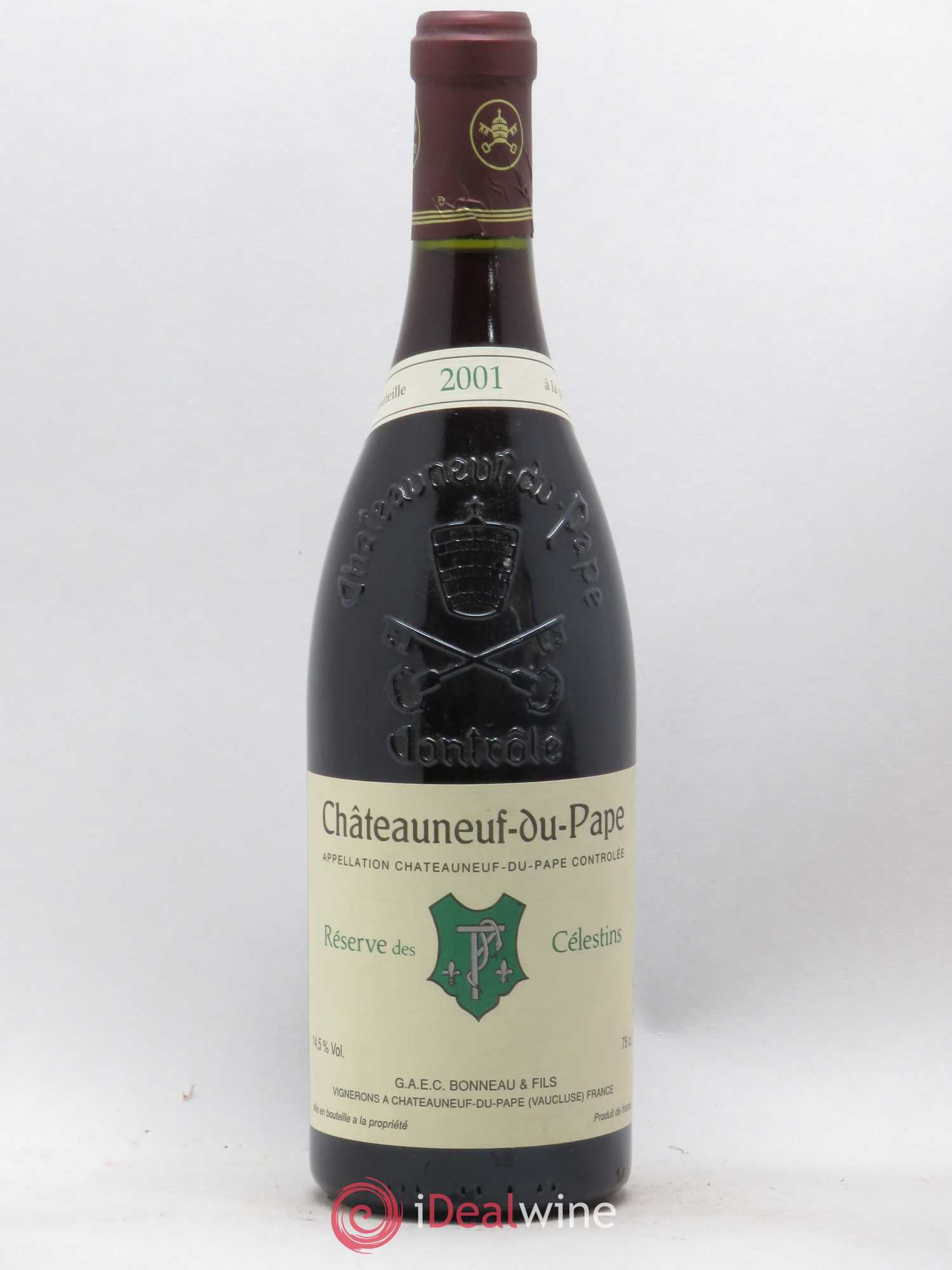 Châteauneuf-du-Pape Réserve des Célestins Henri Bonneau & Fils (sans prix de réserve) 2001 - Lot de 1 bouteille - 0