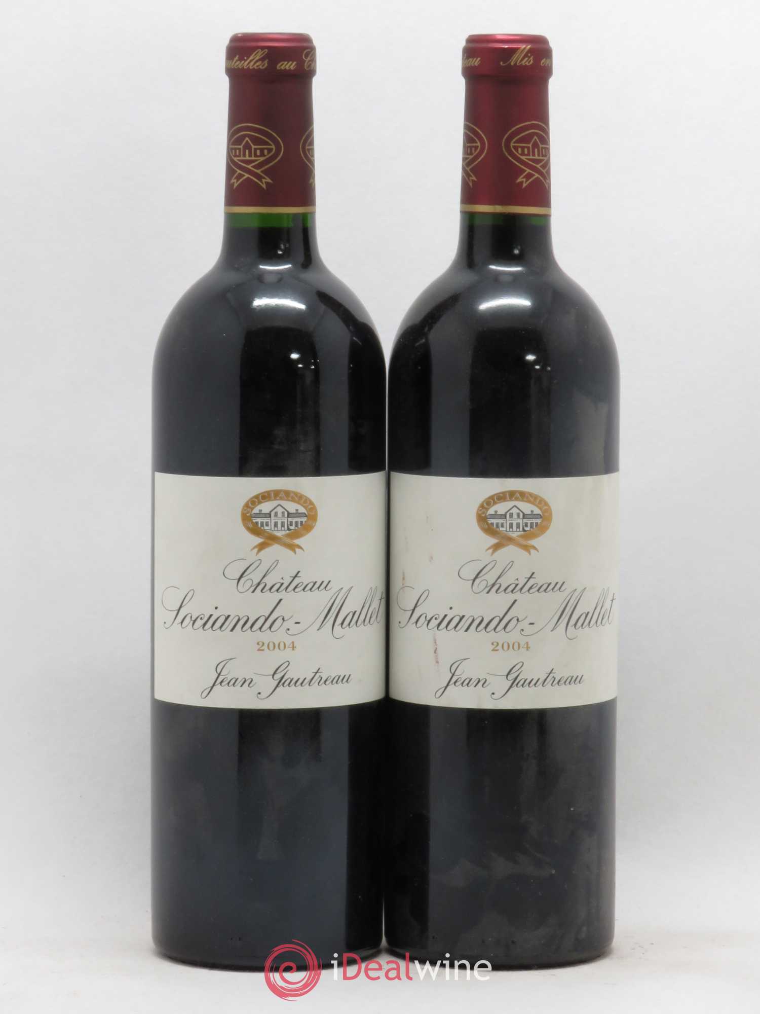 Château Sociando Mallet (sans prix de réserve) 2004 - Lot de 2 bouteilles - 0