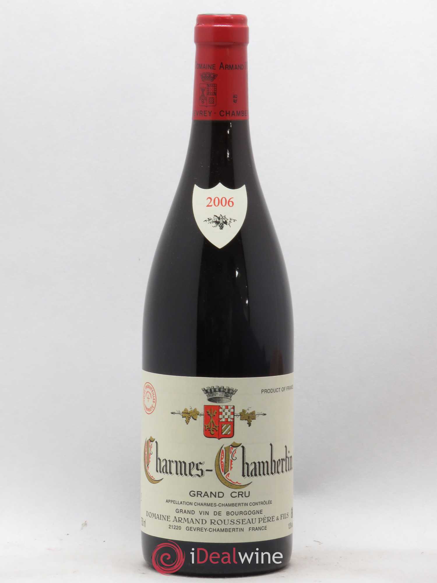 Charmes-Chambertin Grand Cru Armand Rousseau (Domaine) (sans prix de réserve) 2006 - Lot de 1 bouteille - 0