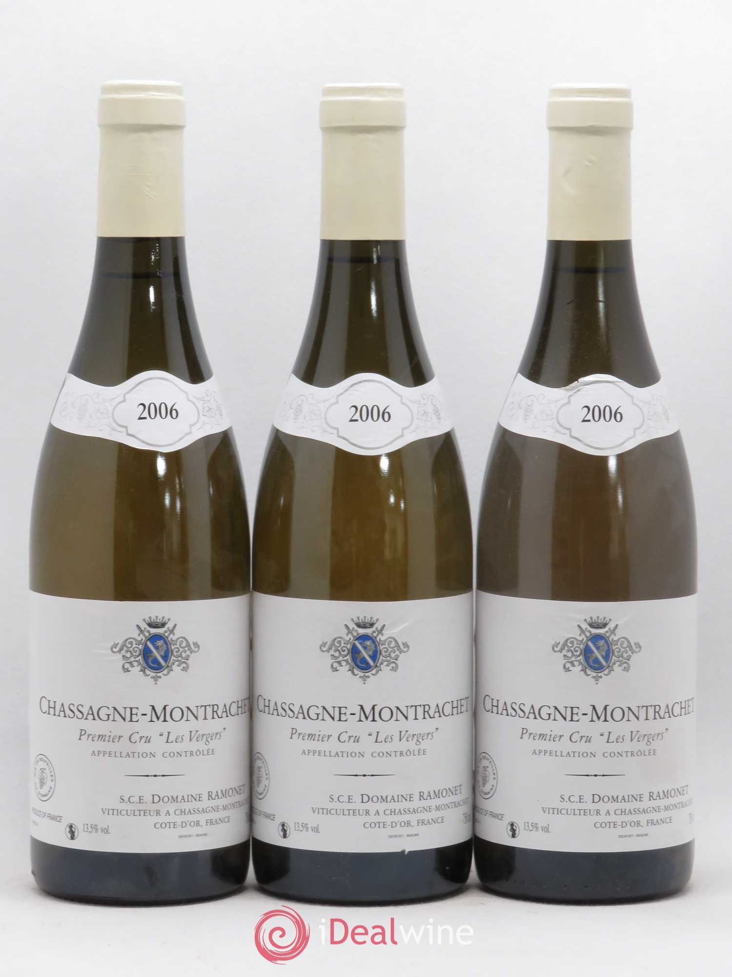 Chassagne-Montrachet 1er Cru Les Vergers Ramonet (Domaine) (sans prix de réserve) 2006 - Lot de 3 bouteilles - 0