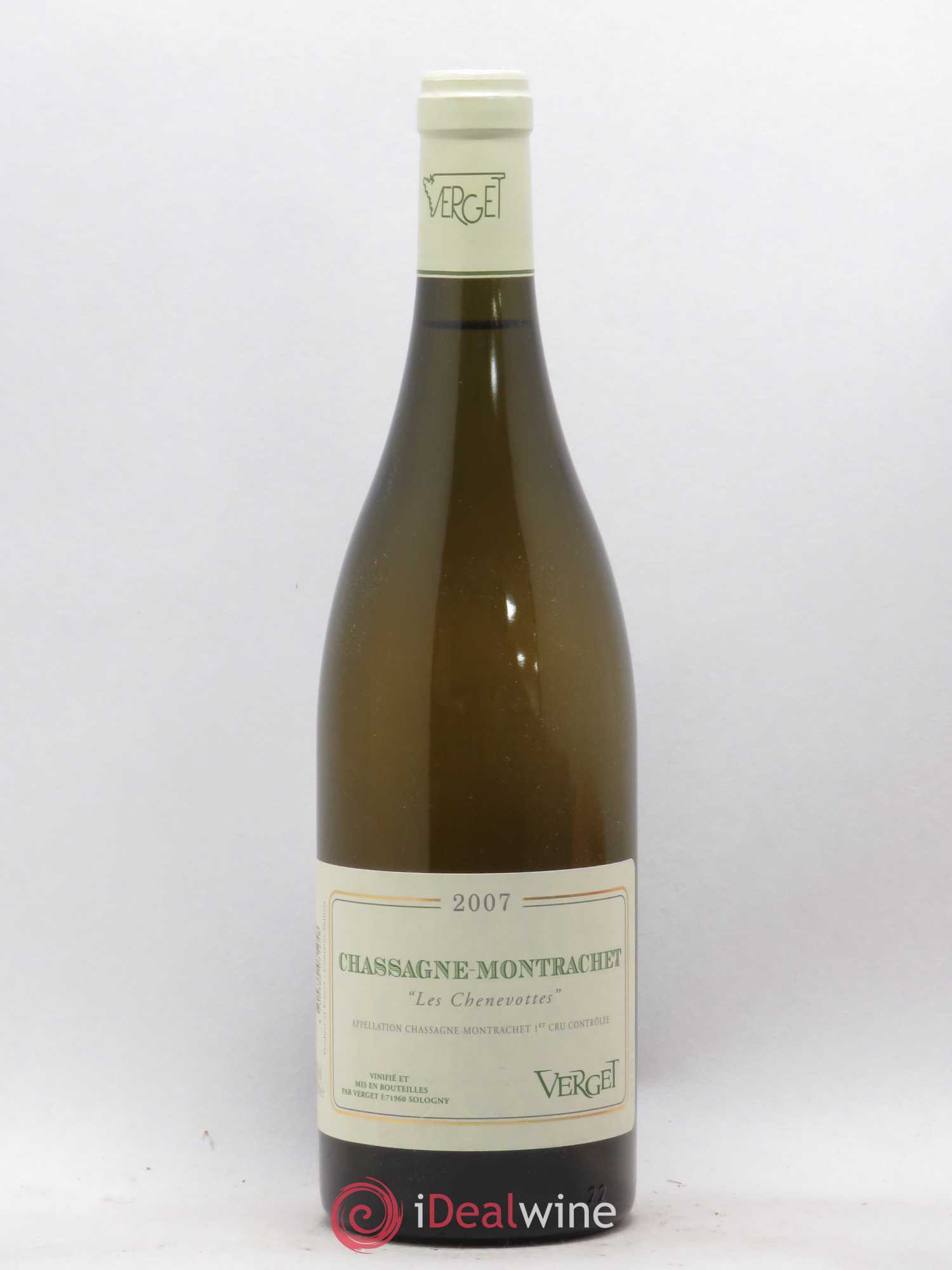 Chassagne-Montrachet 1er Cru Les Chenevottes Verget (sans prix de réserve) 2007 - Posten von 1 Flasche - 0