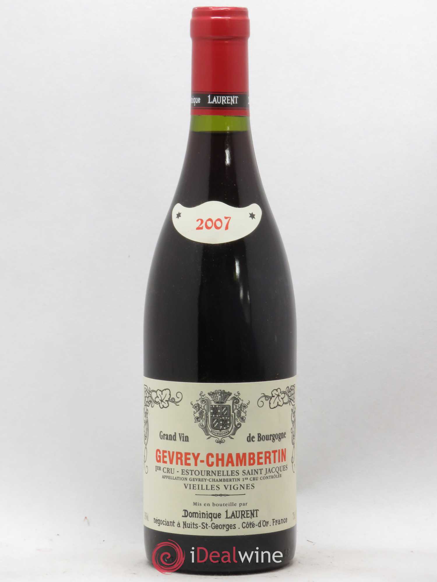 Gevrey-Chambertin 1er Cru Estournelles St Jacques Vieilles Vignes Dominique Laurent (sans prix de réserve) 2007 - Posten von 1 Flasche - 0