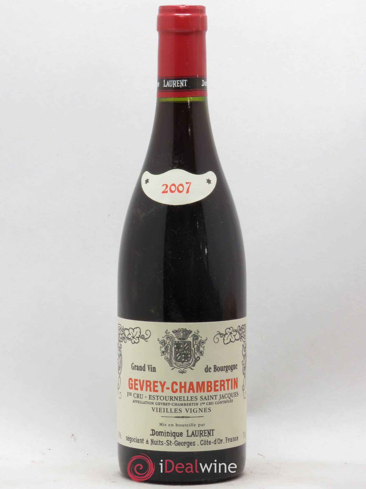 Gevrey-Chambertin 1er Cru Estournelles St Jacques Vieilles Vignes Dominique Laurent (sans prix de réserve) 2007 - Posten von 1 Flasche - 0