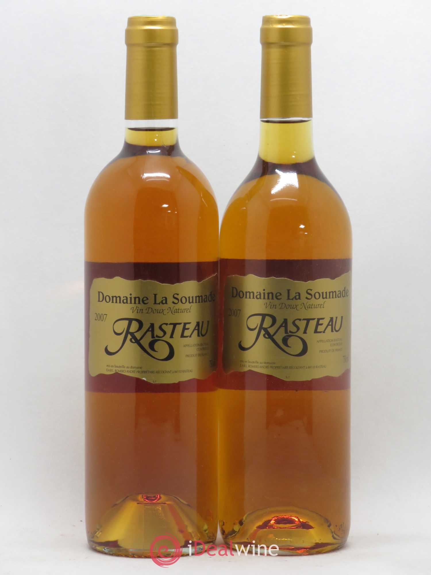 Divers Rasteau Domaine La Soumade (sans prix de réserve) 2007 - Posten von 2 Flaschen - 0
