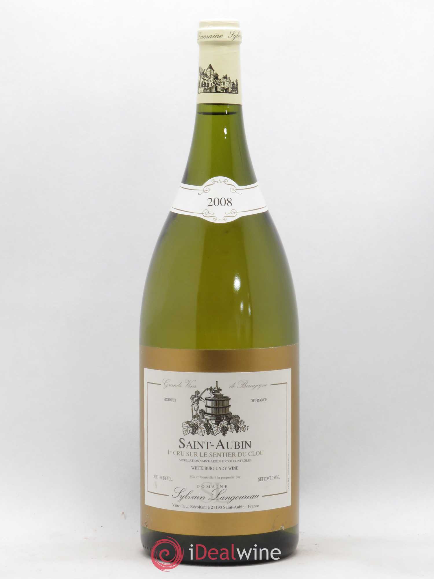 Saint-Aubin 1er Cru Sentier du Clou Sylvain Langoureau (sans prix de réserve) 2008 - Lotto di 1 magnum - 0