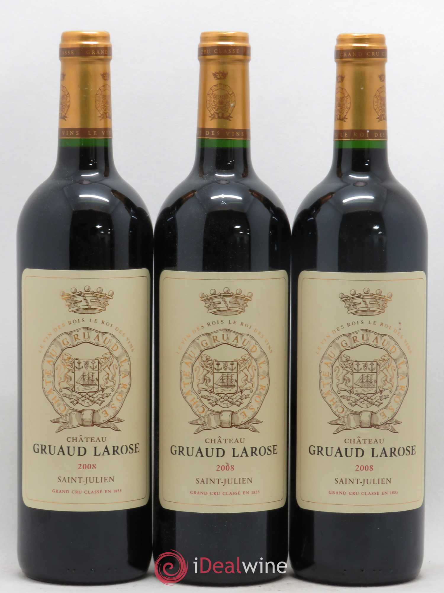 Château Gruaud Larose 2ème Grand Cru Classé (senza prezzo di riserva) 2008 - Lotto di 3 bottiglie - 0