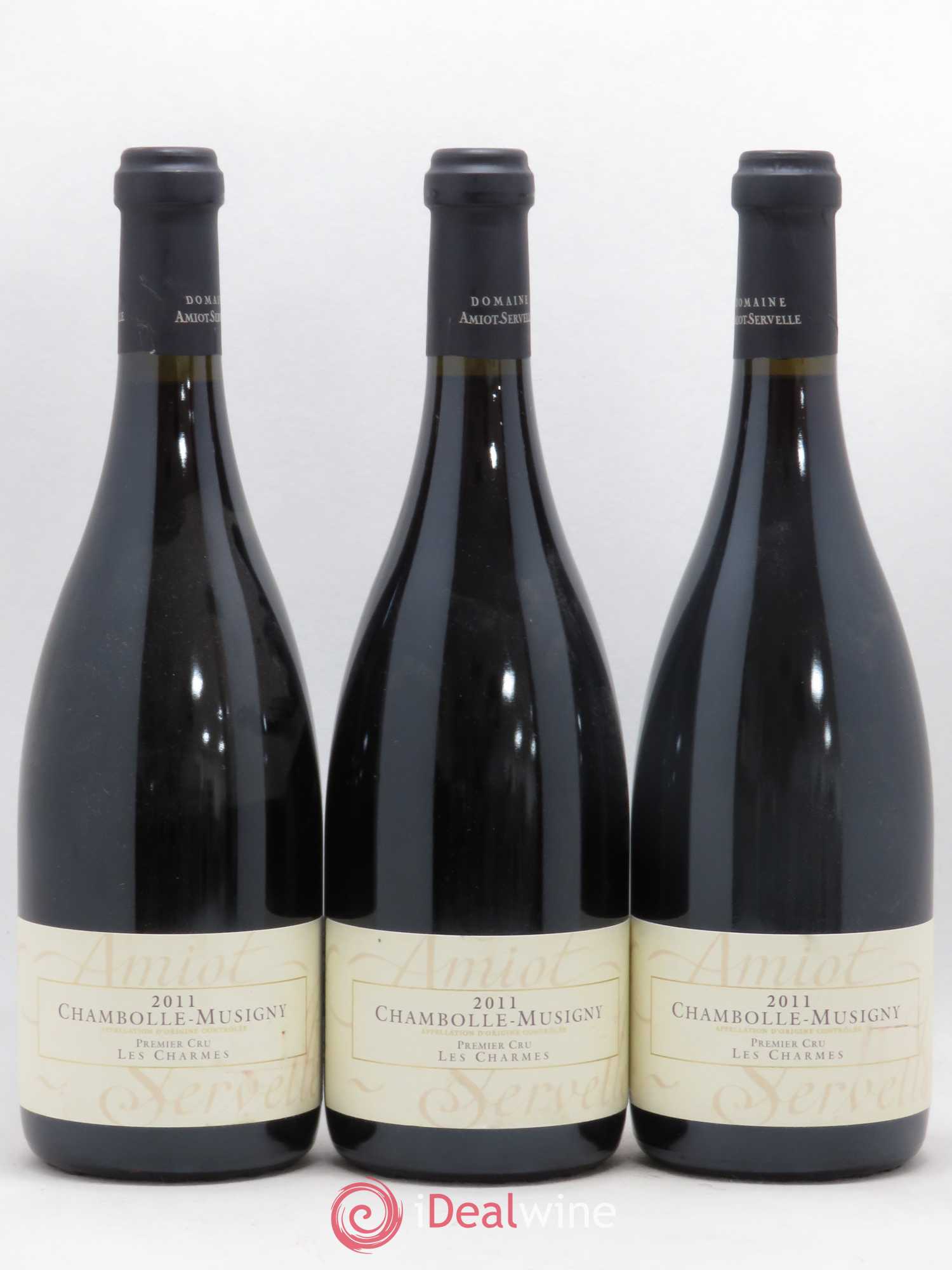 Chambolle-Musigny 1er Cru Les Charmes Amiot-Servelle (sans prix de réserve) 2011 - Lot de 3 bouteilles - 0