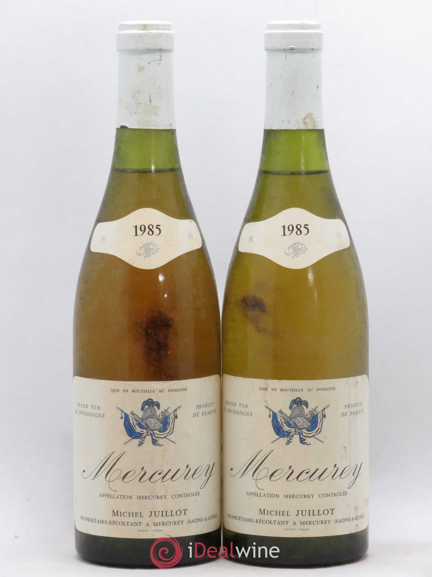 Mercurey Michel Juillot (Domaine) (senza prezzo di riserva) (senza prezzo di riserva) 1985 - Lotto di 2 bottiglie - 0