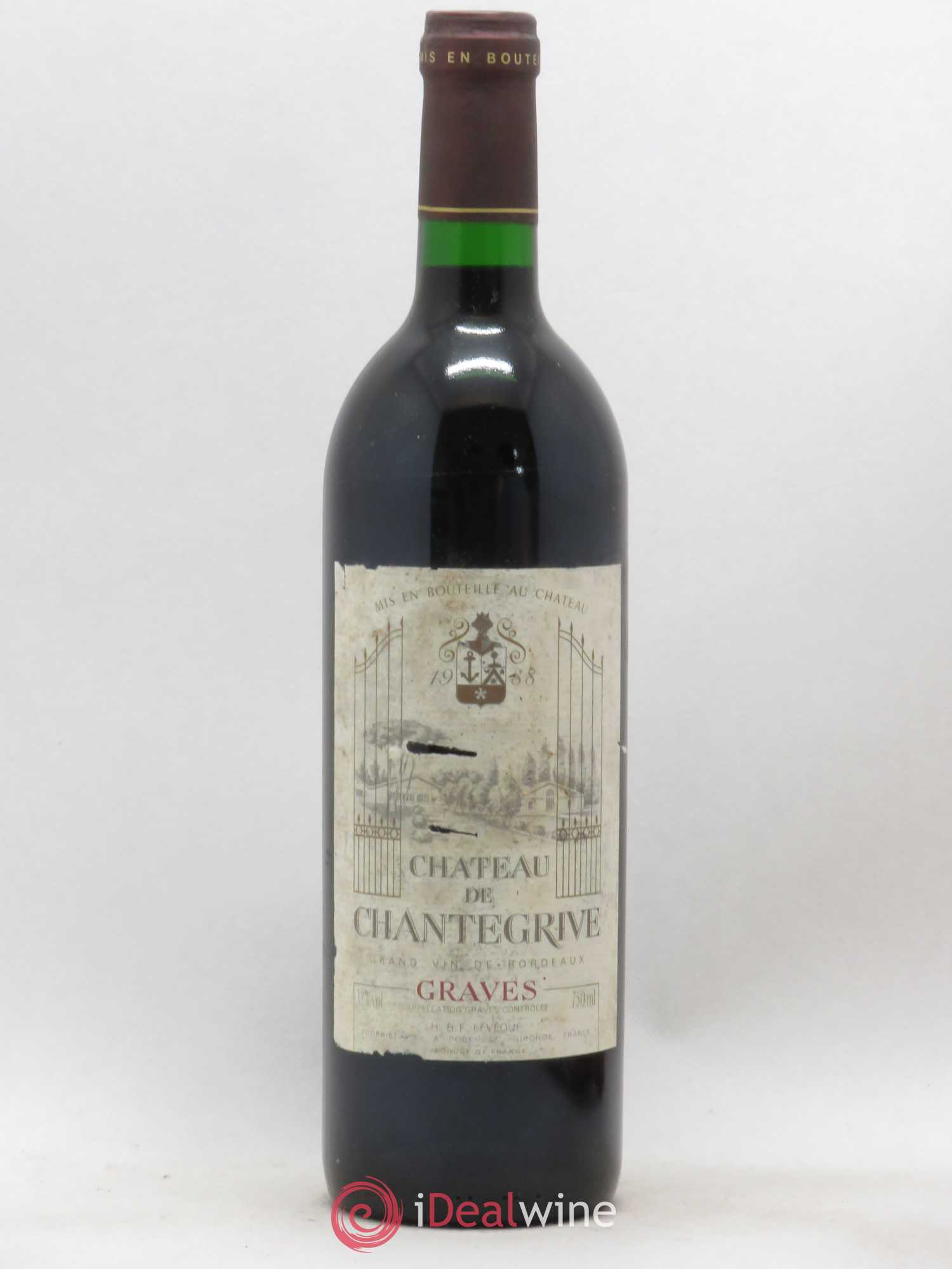 Château de Chantegrive (sans prix de réserve) 1988 - Lot de 1 bouteille - 0
