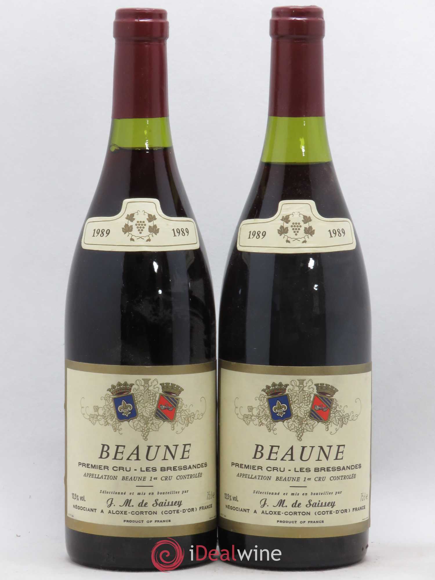 Beaune 1er Cru Les Bressandes De Saissey (sans prix de réserve) 1989 - Posten von 2 Flaschen - 0