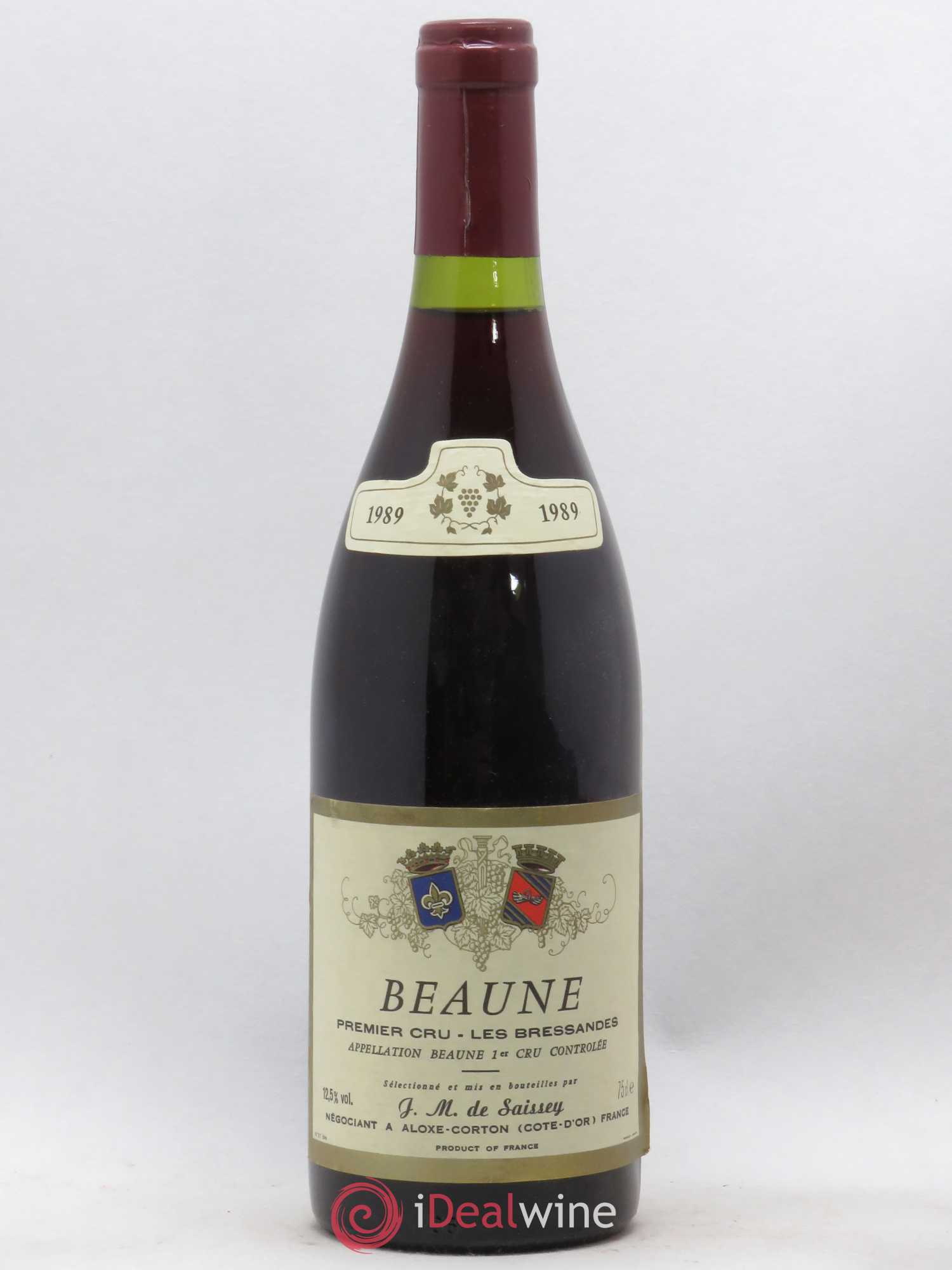Beaune 1er Cru Bressandes De Saissey (sans prix de réserve) 1989 - Posten von 1 Flasche - 0