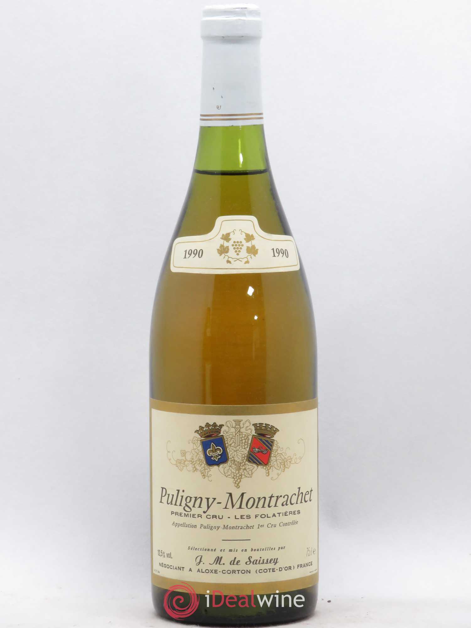 Puligny-Montrachet 1er Cru Les Folatieres De Saissey (sans prix de réserve) 1990 - Posten von 1 Flasche - 0