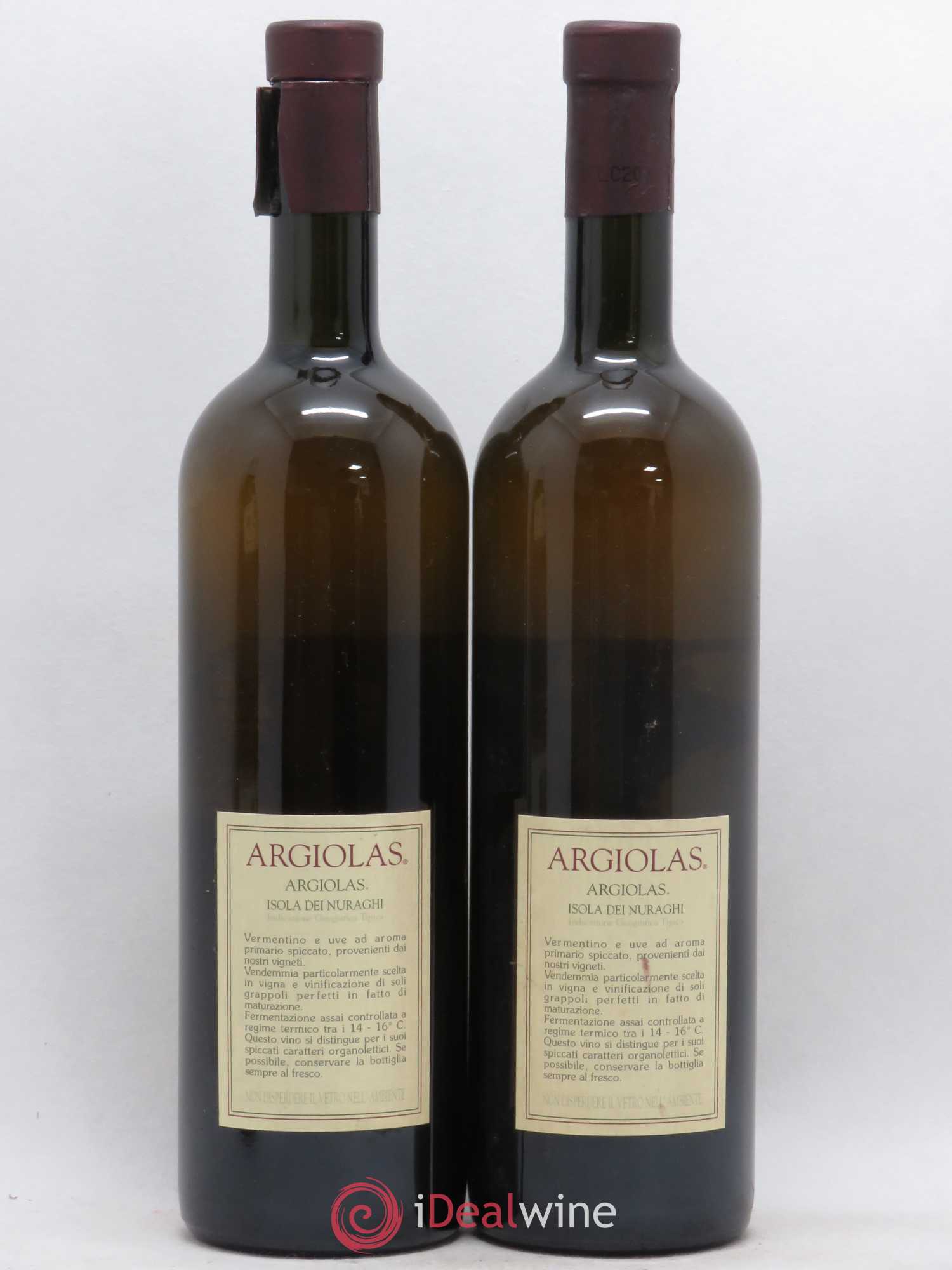Italie Argiolas (sans prix de réserve) (sans prix de réserve) 1999 - Posten von 2 Flaschen - 1