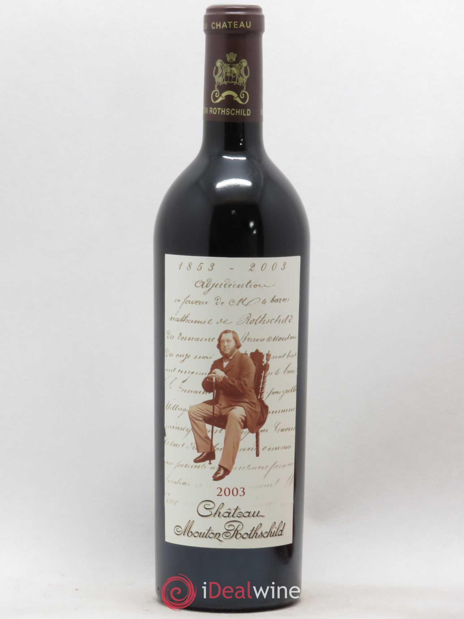 Château Mouton Rothschild 1er Grand Cru Classé (sans prix de réserve) 2003 - Lot de 1 bouteille - 0