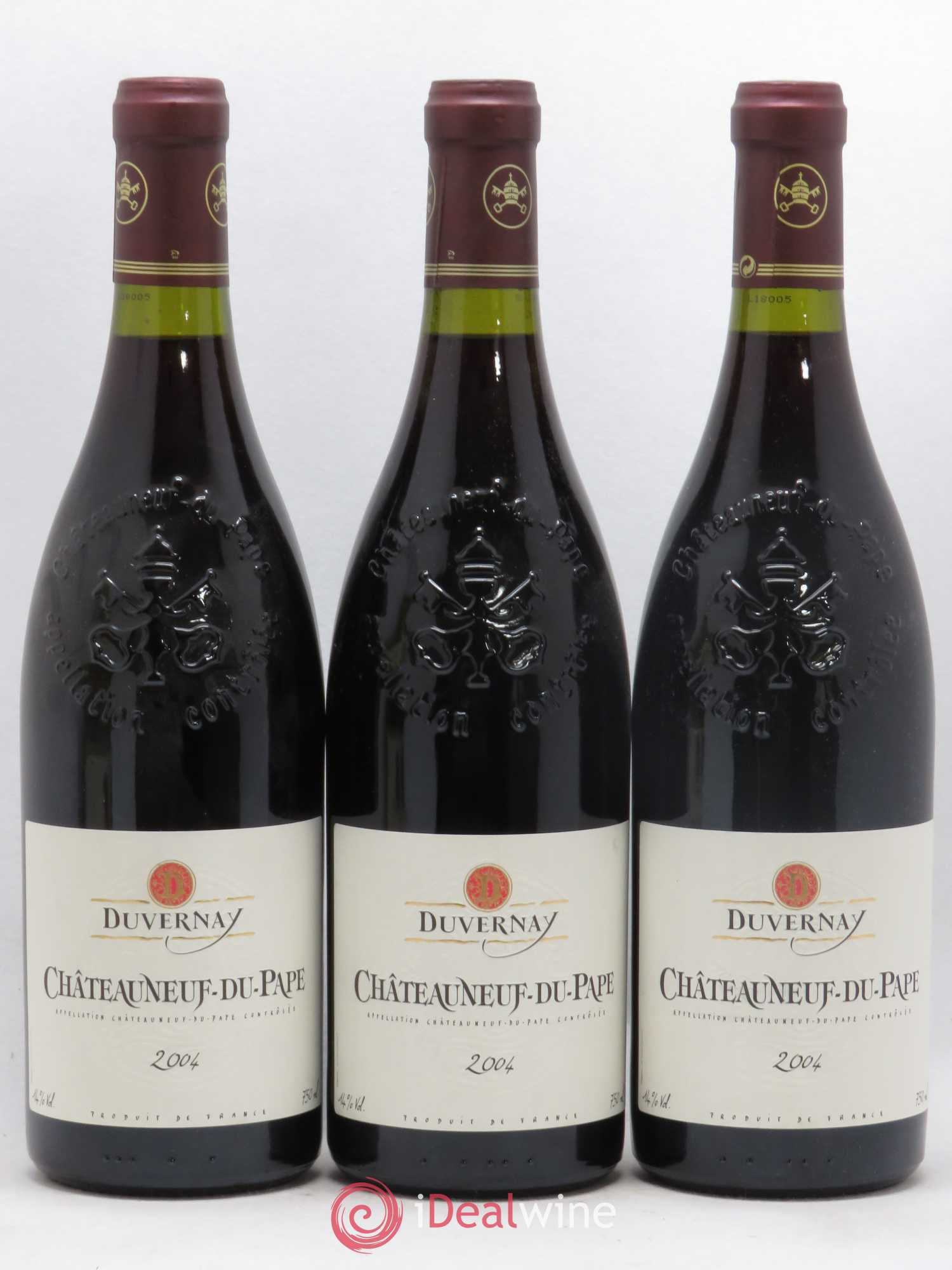 Châteauneuf-du-Pape Duvernay (sans prix de réserve) 2004 - Posten von 3 Flaschen - 0