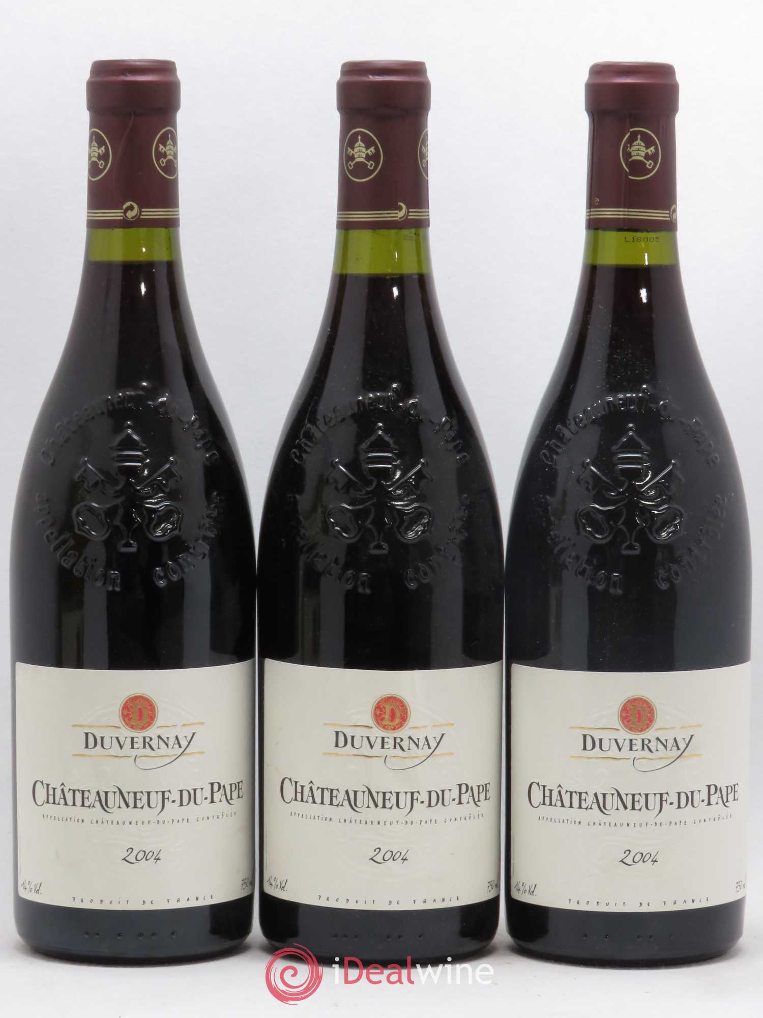 Châteauneuf-du-Pape Duvernay (sans prix de réserve) 2004 - Posten von 3 Flaschen - 0