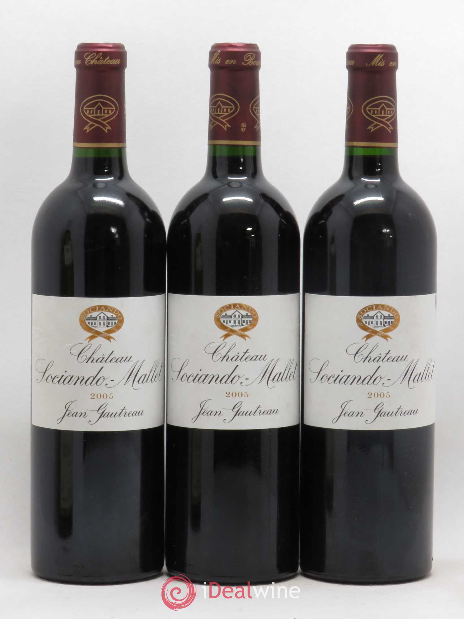Château Sociando Mallet (sans prix de réserve) 2005 - Lot de 6 bouteilles - 1