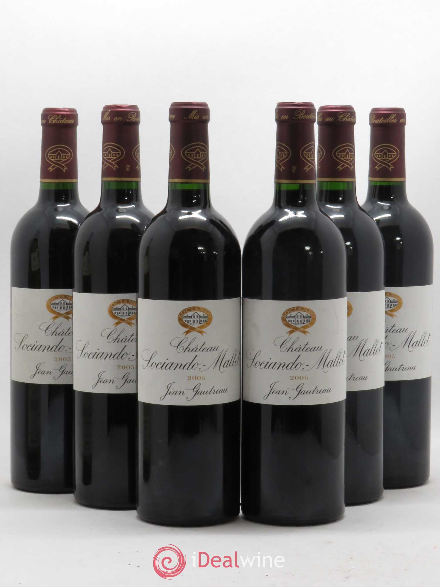 Château Sociando Mallet (sans prix de réserve) 2005 - Lot de 6 bouteilles - 0