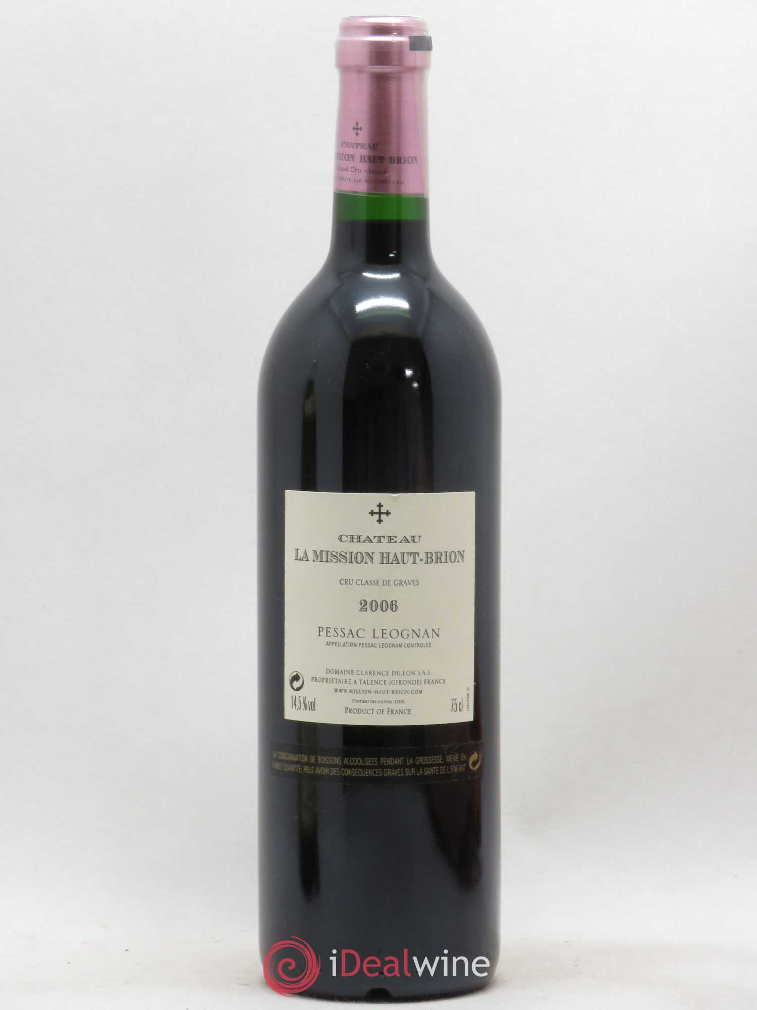 Château la Mission Haut-Brion Cru Classé de Graves (sans prix de réserve) 2006 - Lot de 1 bouteille - 1