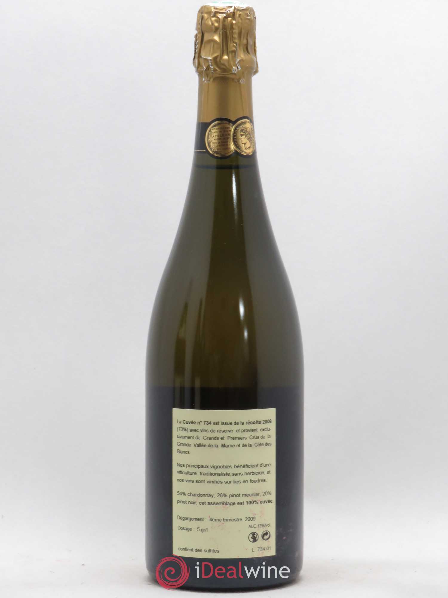 Cuvée 734 Jacquesson (sans prix de réserve) - Lot de 1 bouteille - 1