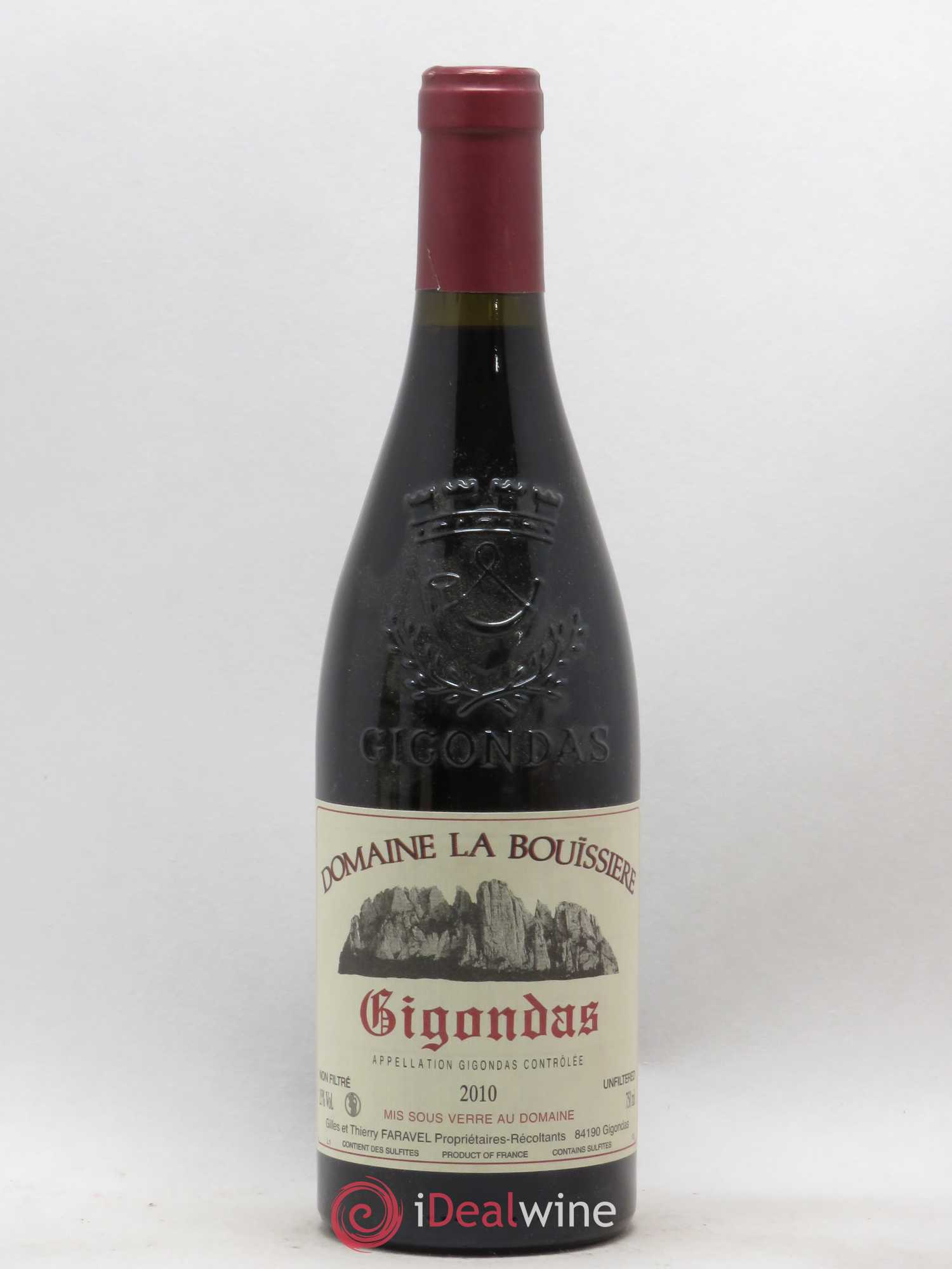 Gigondas La Bouïssière (sans prix de réserve) 2010 - Lot de 1 bouteille - 0