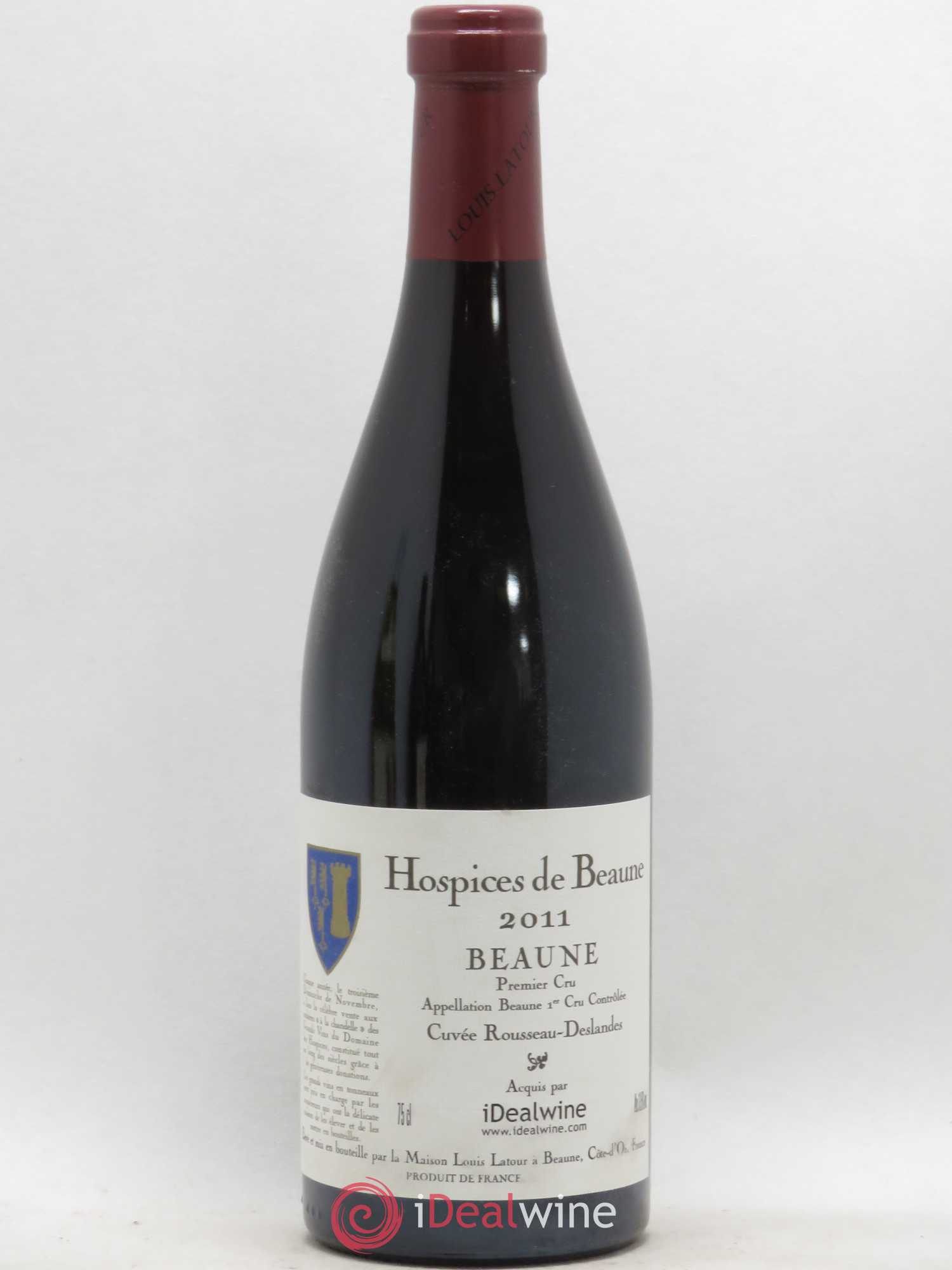 Beaune 1er Cru Hospices de Beaune Cuvée Rousseau Deslandes (sans prix de réserve) 2011 - Posten von 1 Flasche - 0