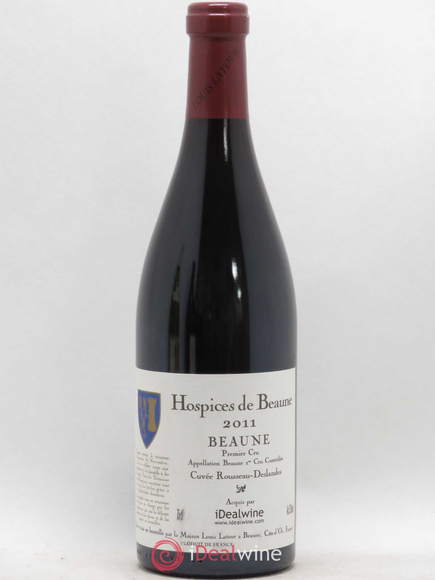 Beaune 1er Cru Cuvée Rousseau-Deslandes Hospices de Beaune (sans prix de réserve) 2011 - Lot de 1 bouteille - 0