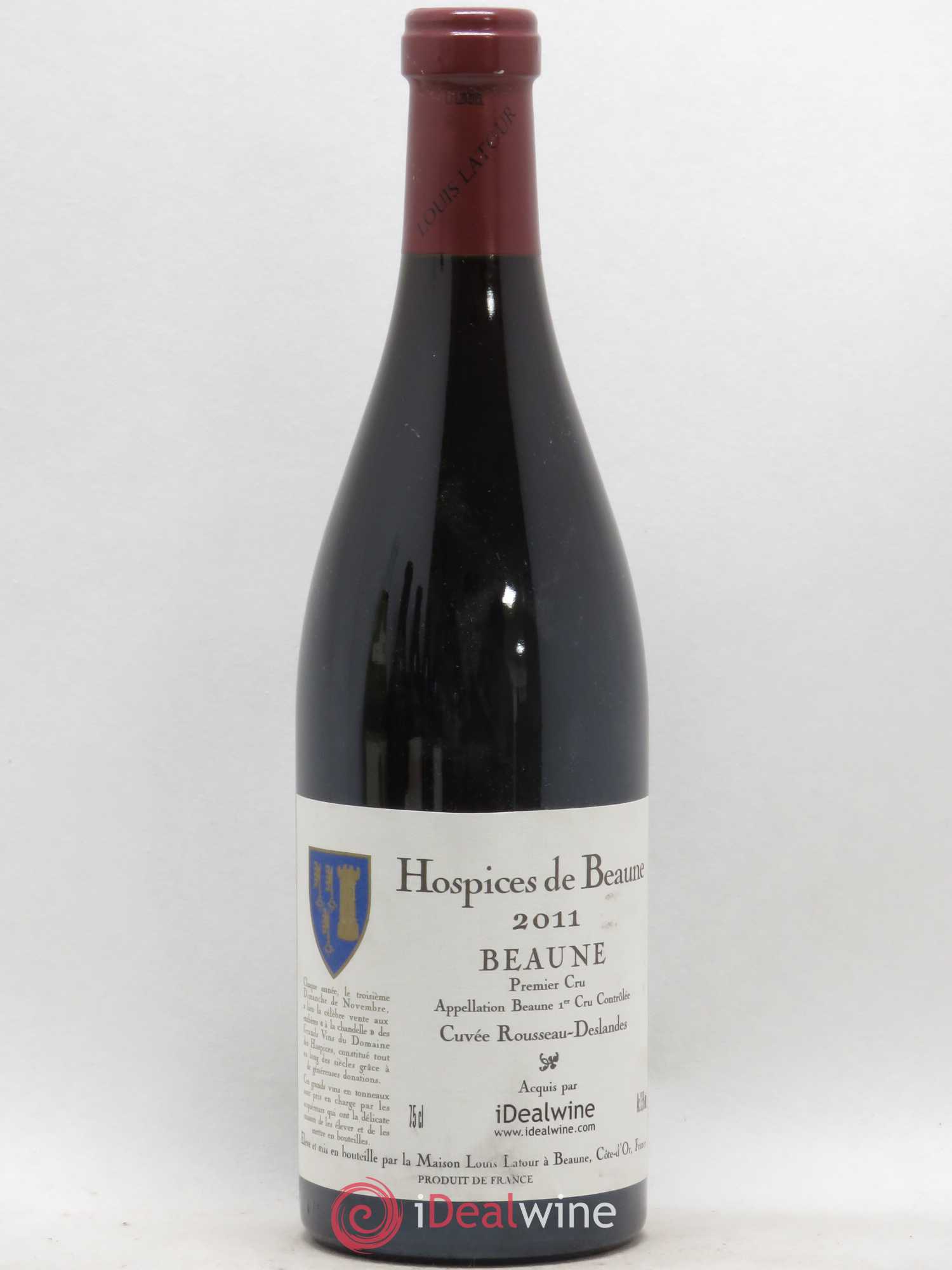 Beaune 1er Cru Hospices de Beaune Cuvée Rousseau Deslandes (sans prix de réserve) 2011 - Posten von 1 Flasche - 0