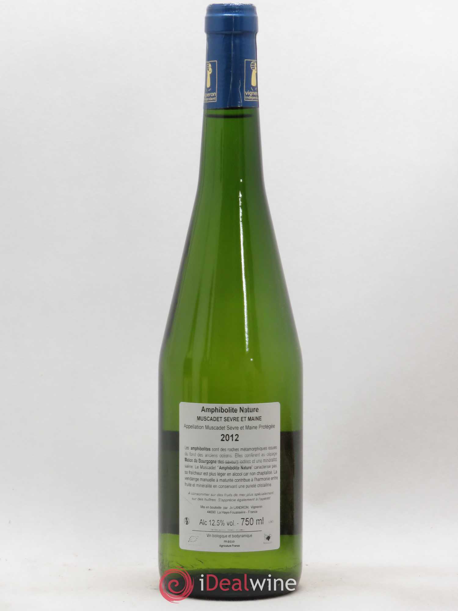 Muscadet-Sèvre-et-Maine Amphibolite Jo Landron  (senza prezzo di riserva) (senza prezzo di riserva) 2012 - Lotto di 1 bottiglia - 1